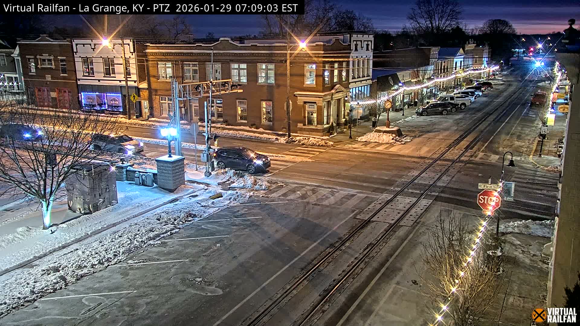 La Grange City & Railroad Crossing Live Cam - La Grange, Oldham, Kentucky, USA