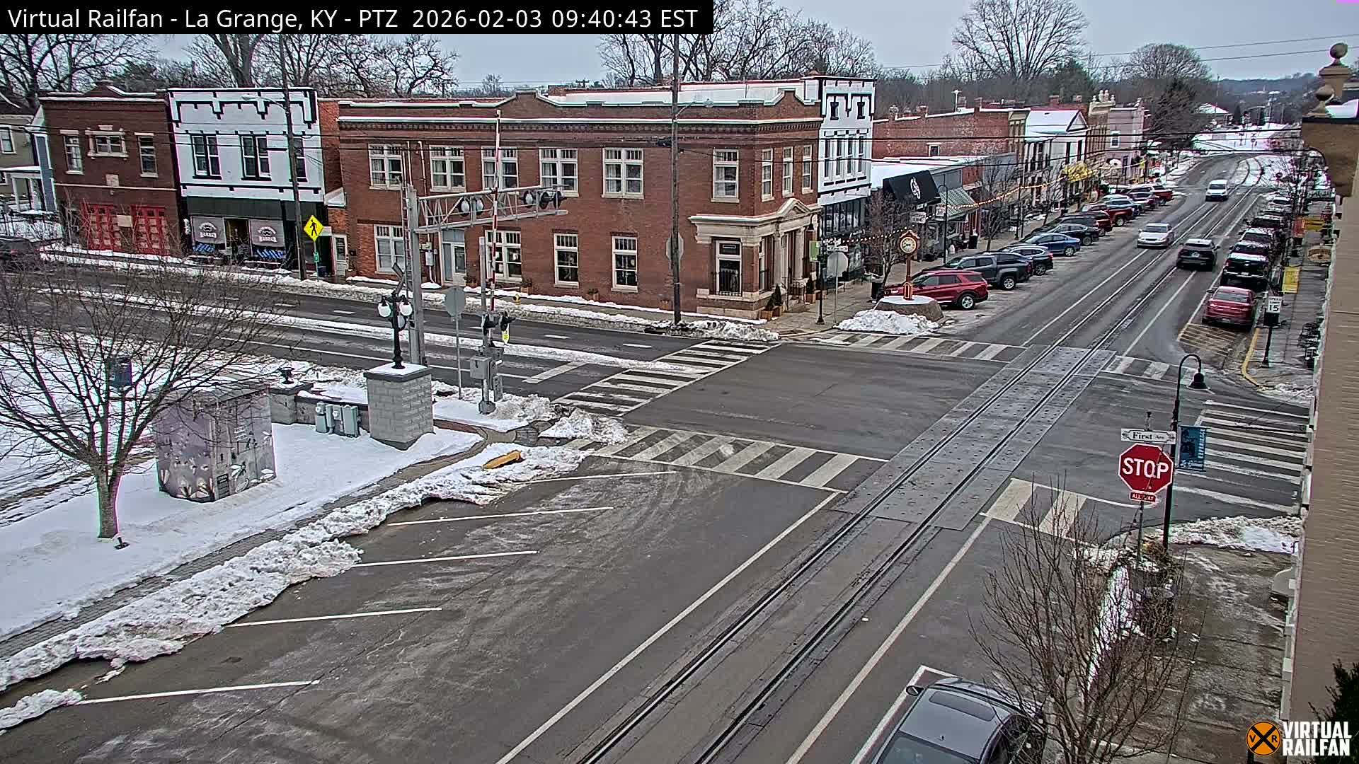 La Grange City & Railroad Crossing Live Cam - La Grange, Oldham, Kentucky, USA