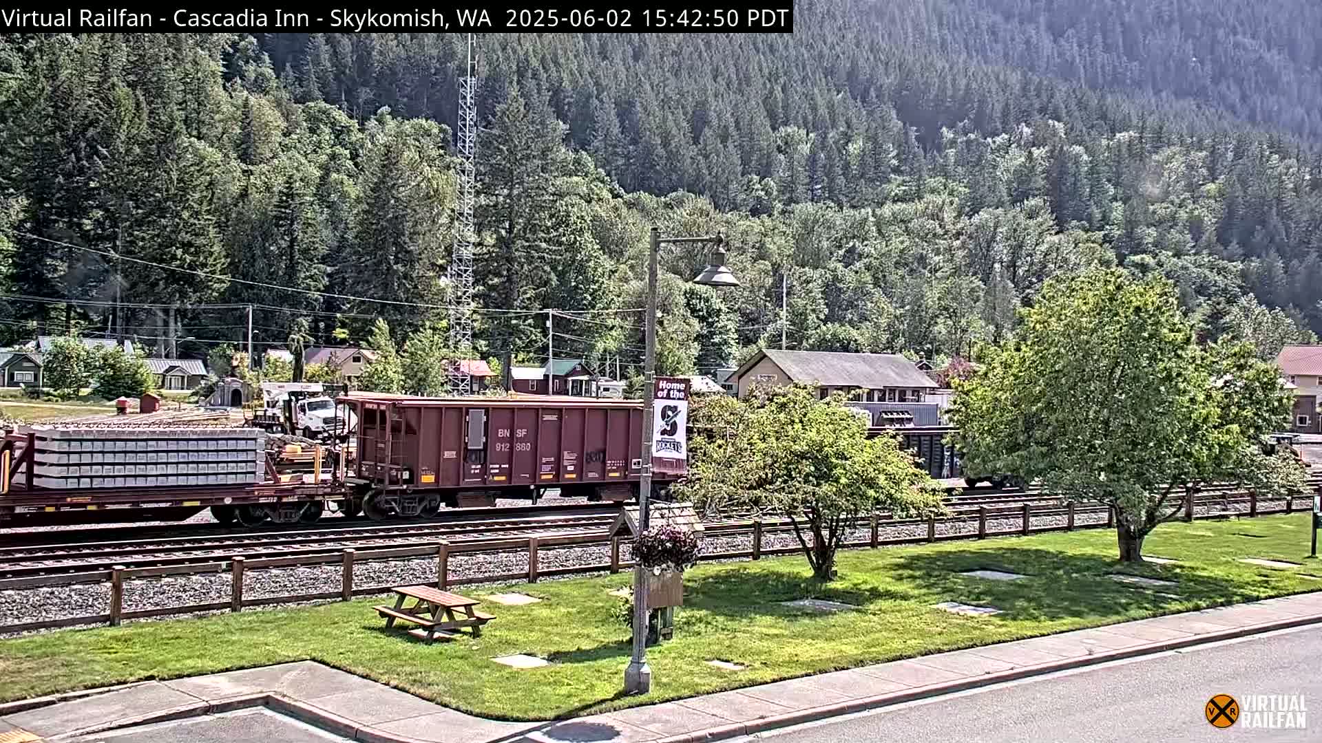 Skykomish Village Railroad Live Cam - Skykomish, King, Washington, USA