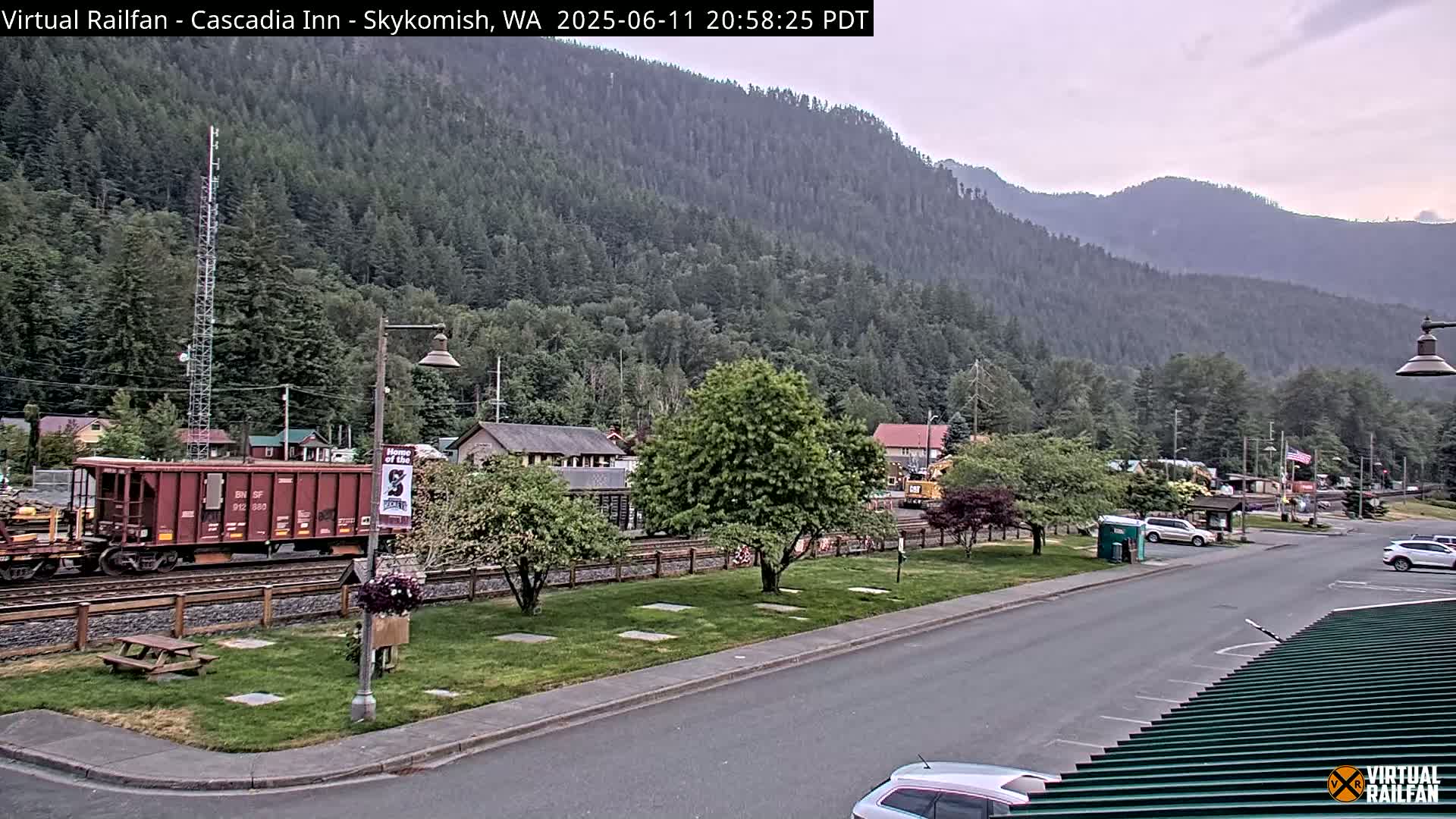 Skykomish Village Railroad Live Cam - Skykomish, King, Washington, USA