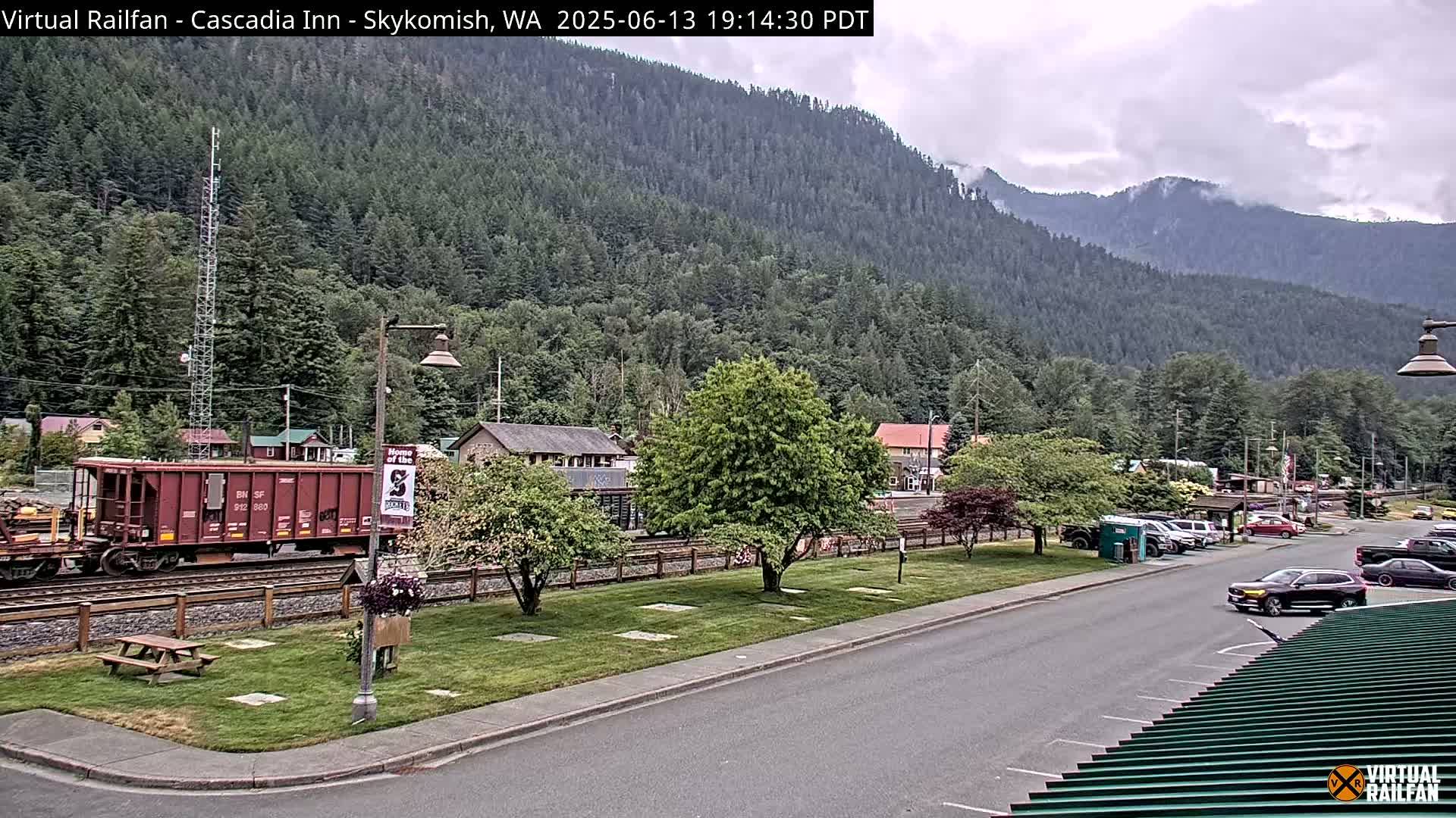 Skykomish Village Railroad Live Cam - Skykomish, King, Washington, USA