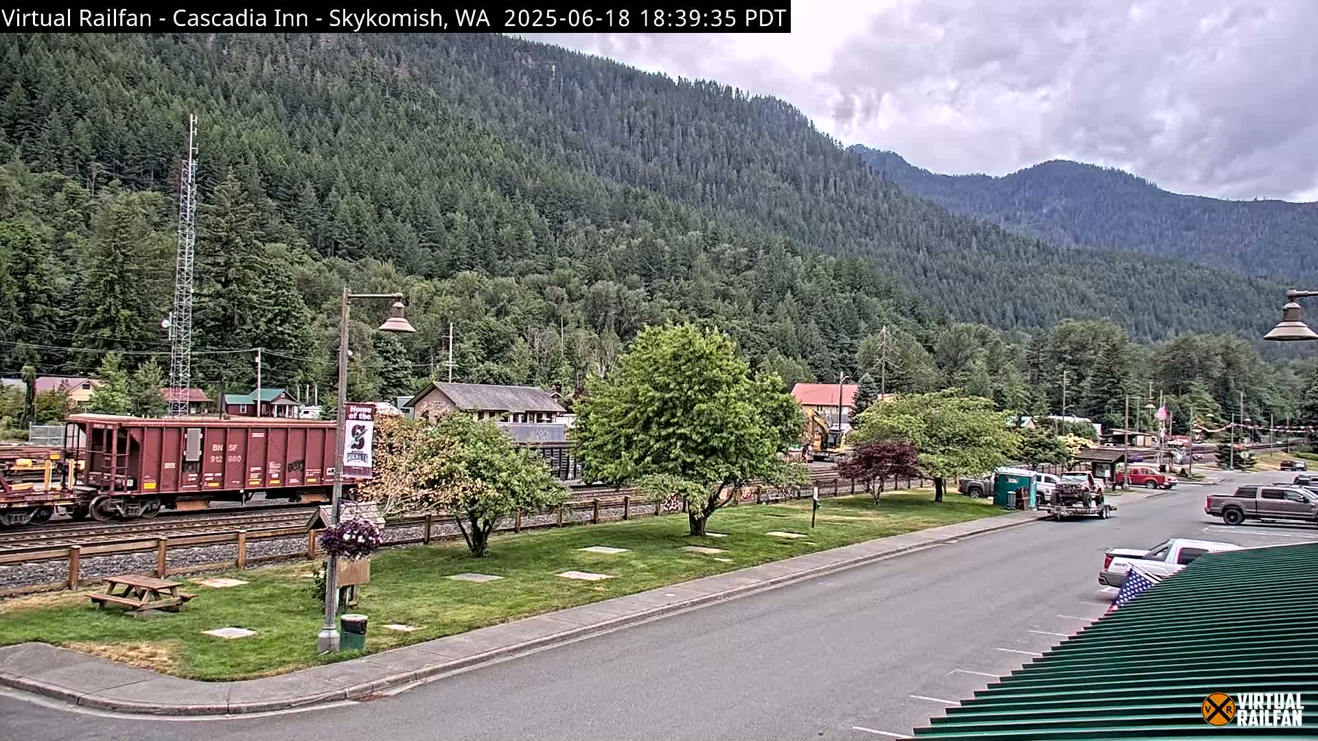 Skykomish Village Railroad Live Cam - Skykomish, King, Washington, USA