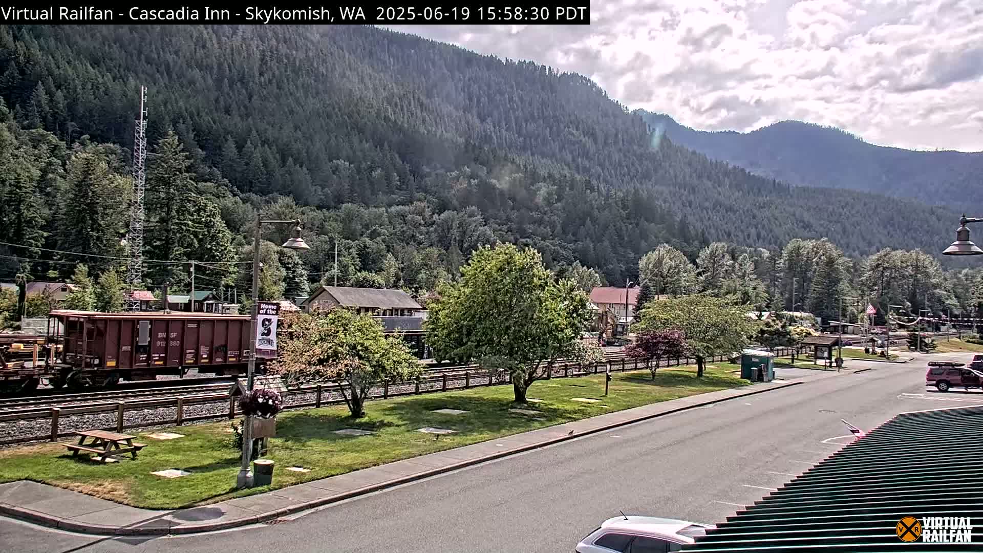 Skykomish Village Railroad Live Cam - Skykomish, King, Washington, USA