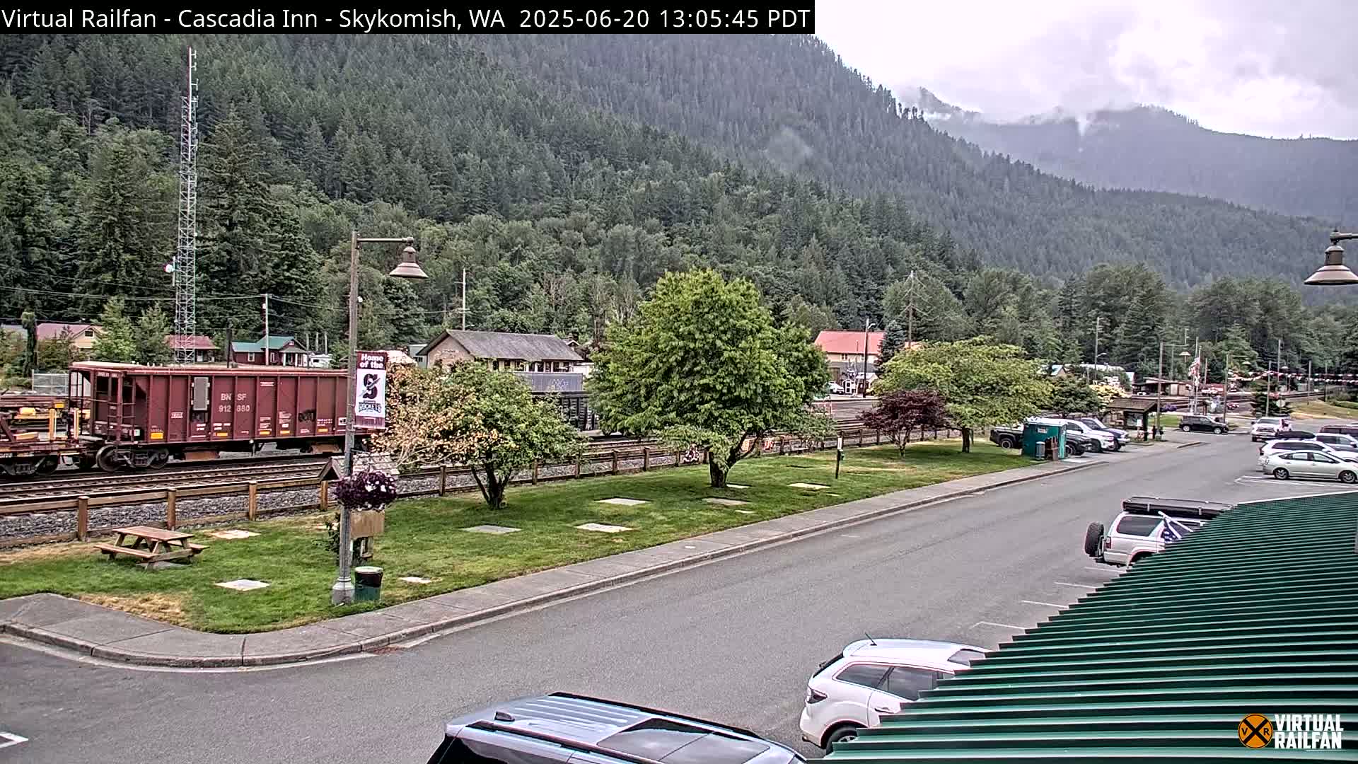 Skykomish Village Railroad Live Cam - Skykomish, King, Washington, USA