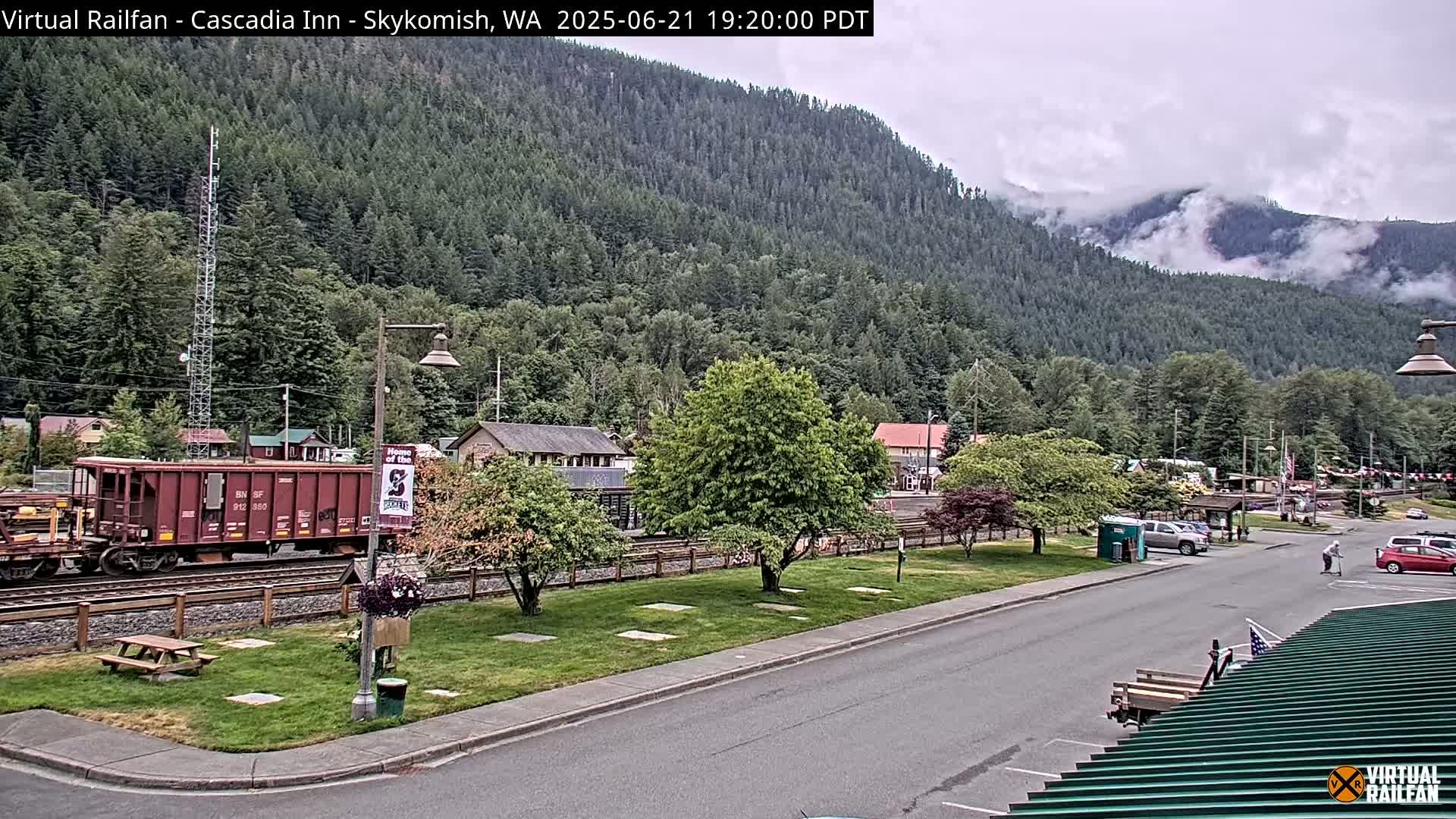 Skykomish Village Railroad Live Cam - Skykomish, King, Washington, USA
