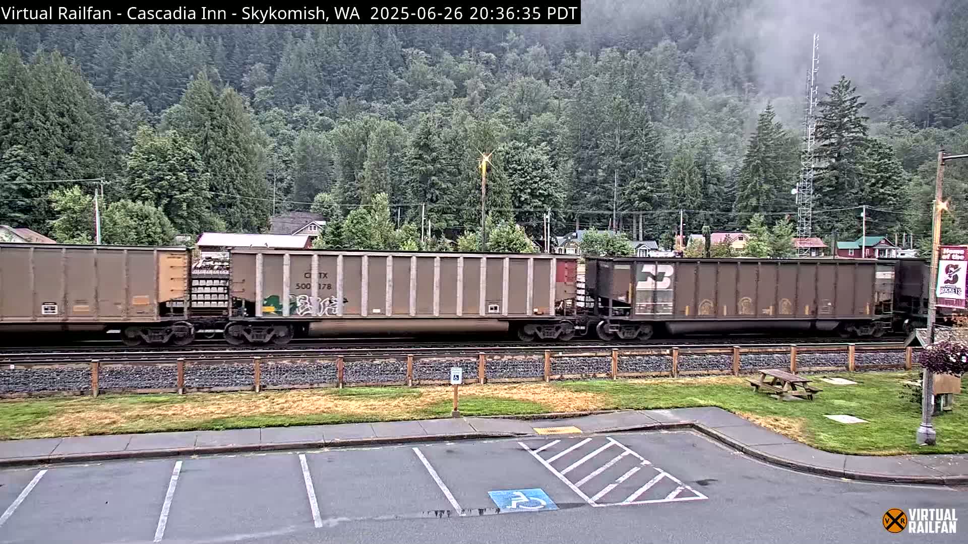 Skykomish Village Railroad Live Cam - Skykomish, King, Washington, USA