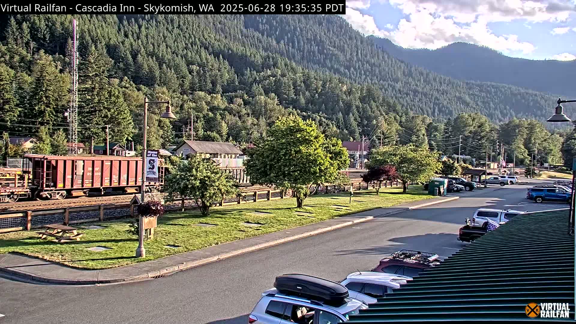 Skykomish Village Railroad Live Cam - Skykomish, King, Washington, USA
