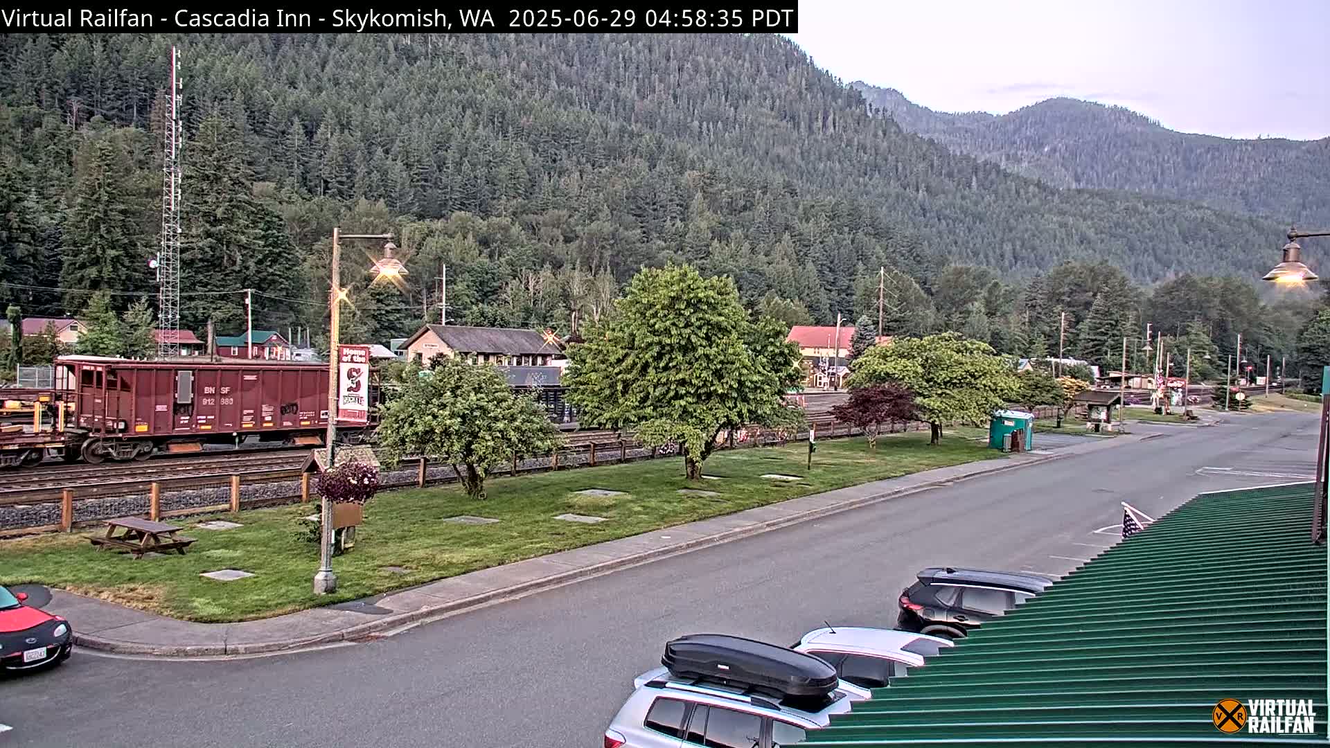 Skykomish Village Railroad Live Cam - Skykomish, King, Washington, USA