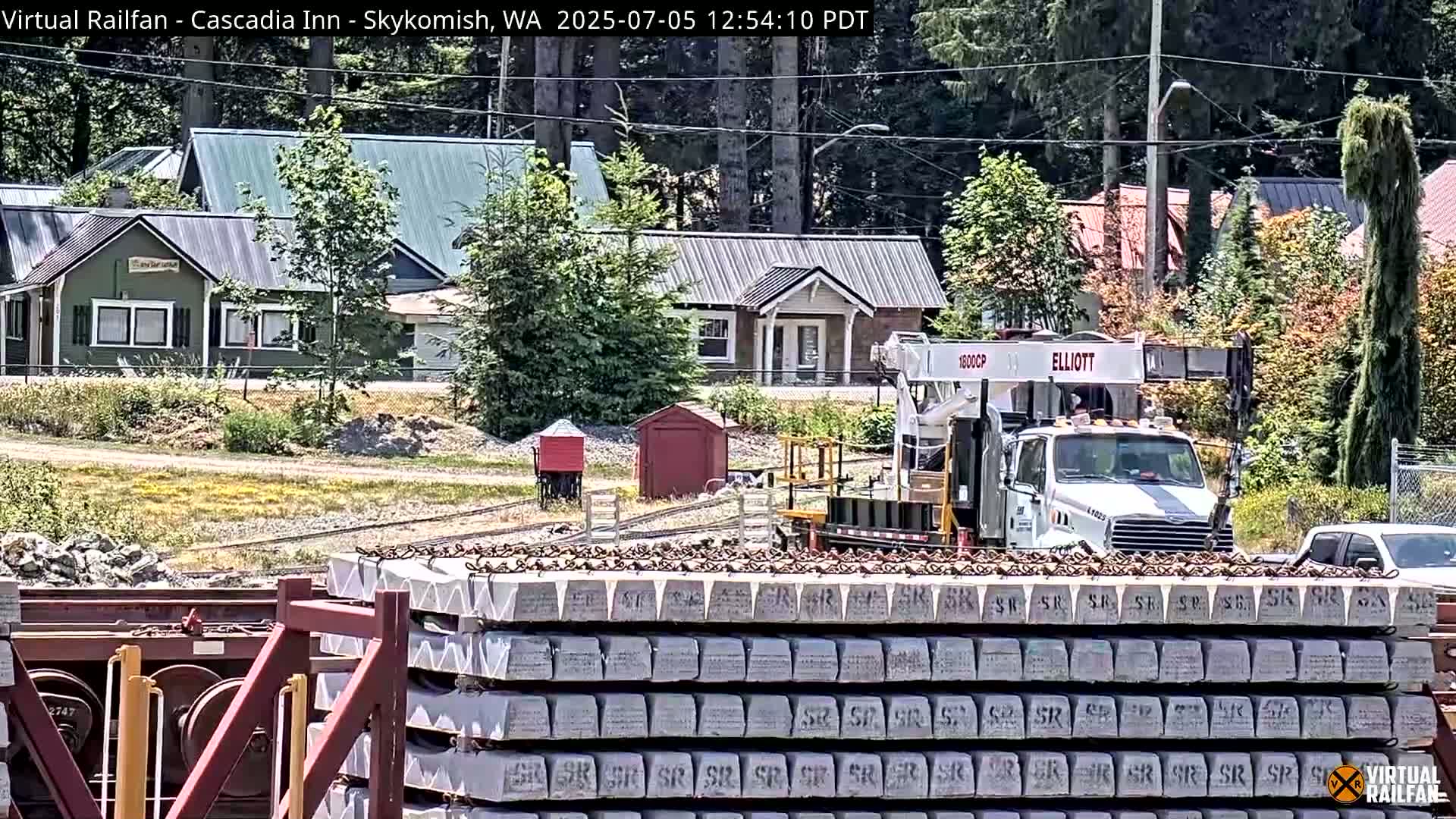 Skykomish Village Railroad Live Cam - Skykomish, King, Washington, USA