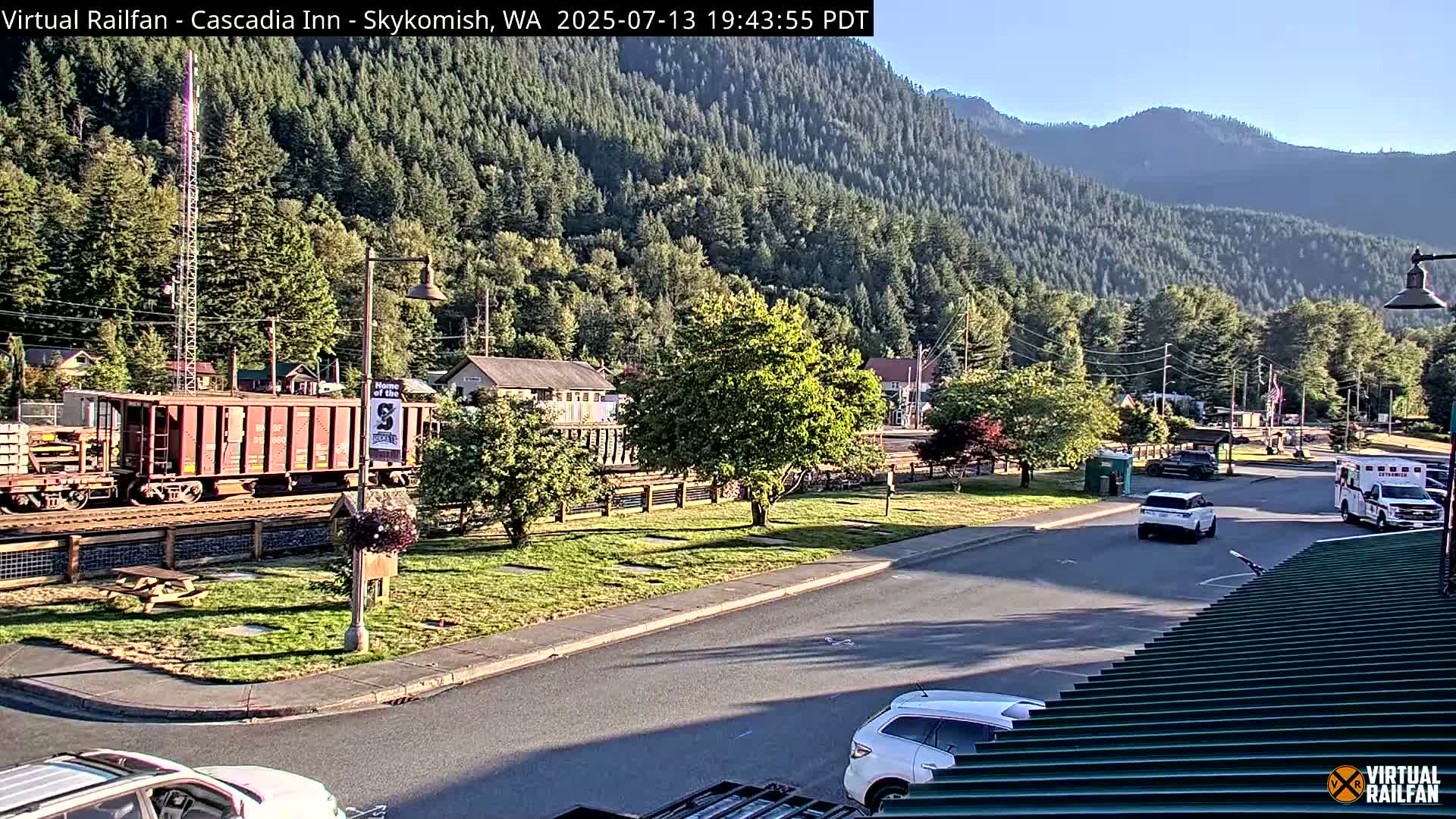 Skykomish Village Railroad Live Cam - Skykomish, King, Washington, USA
