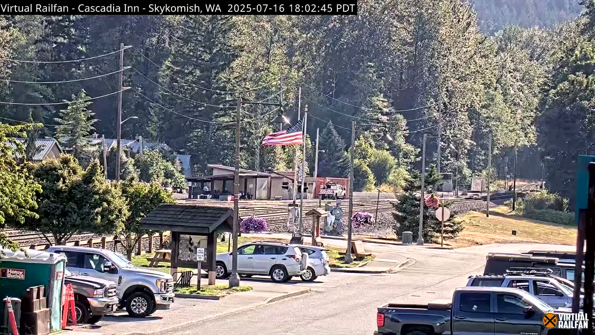 Skykomish Village Railroad Live Cam - Skykomish, King, Washington, USA