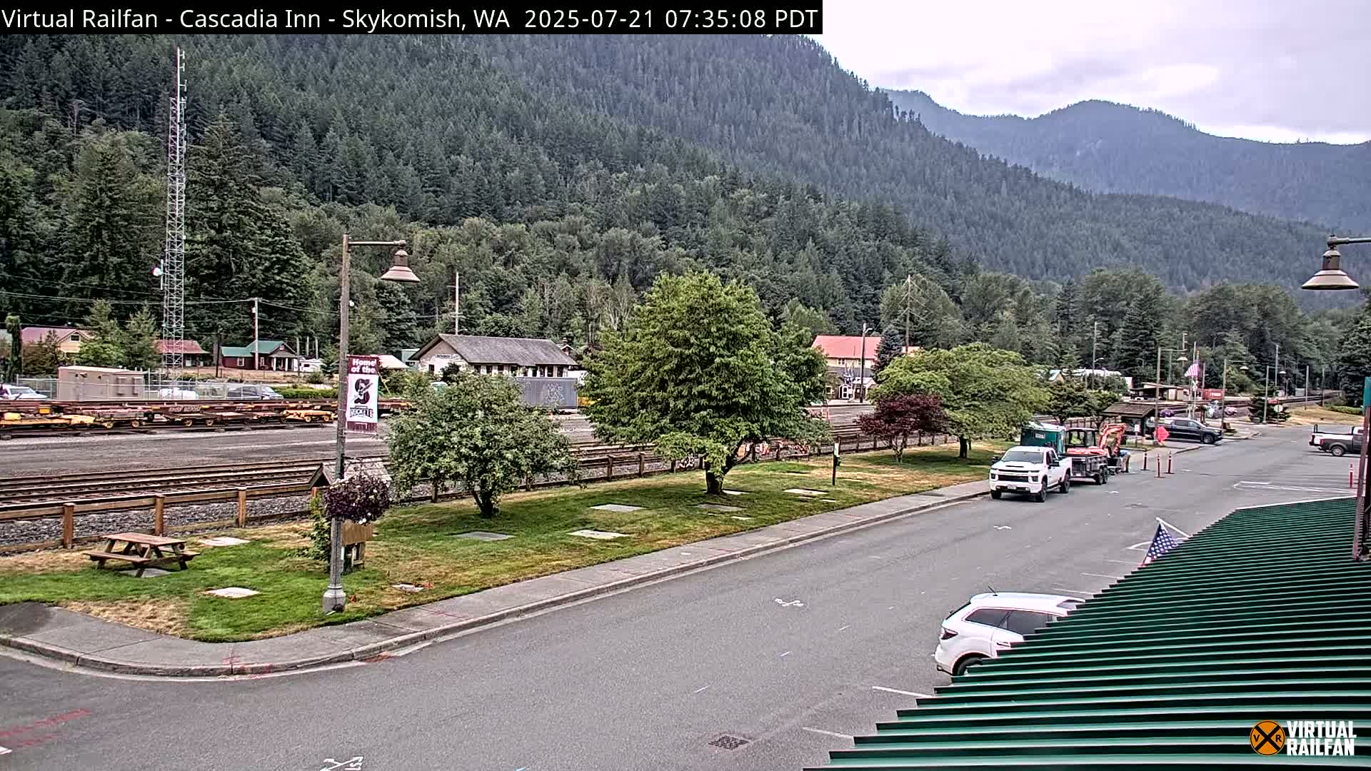 Skykomish Village Railroad Live Cam - Skykomish, King, Washington, USA