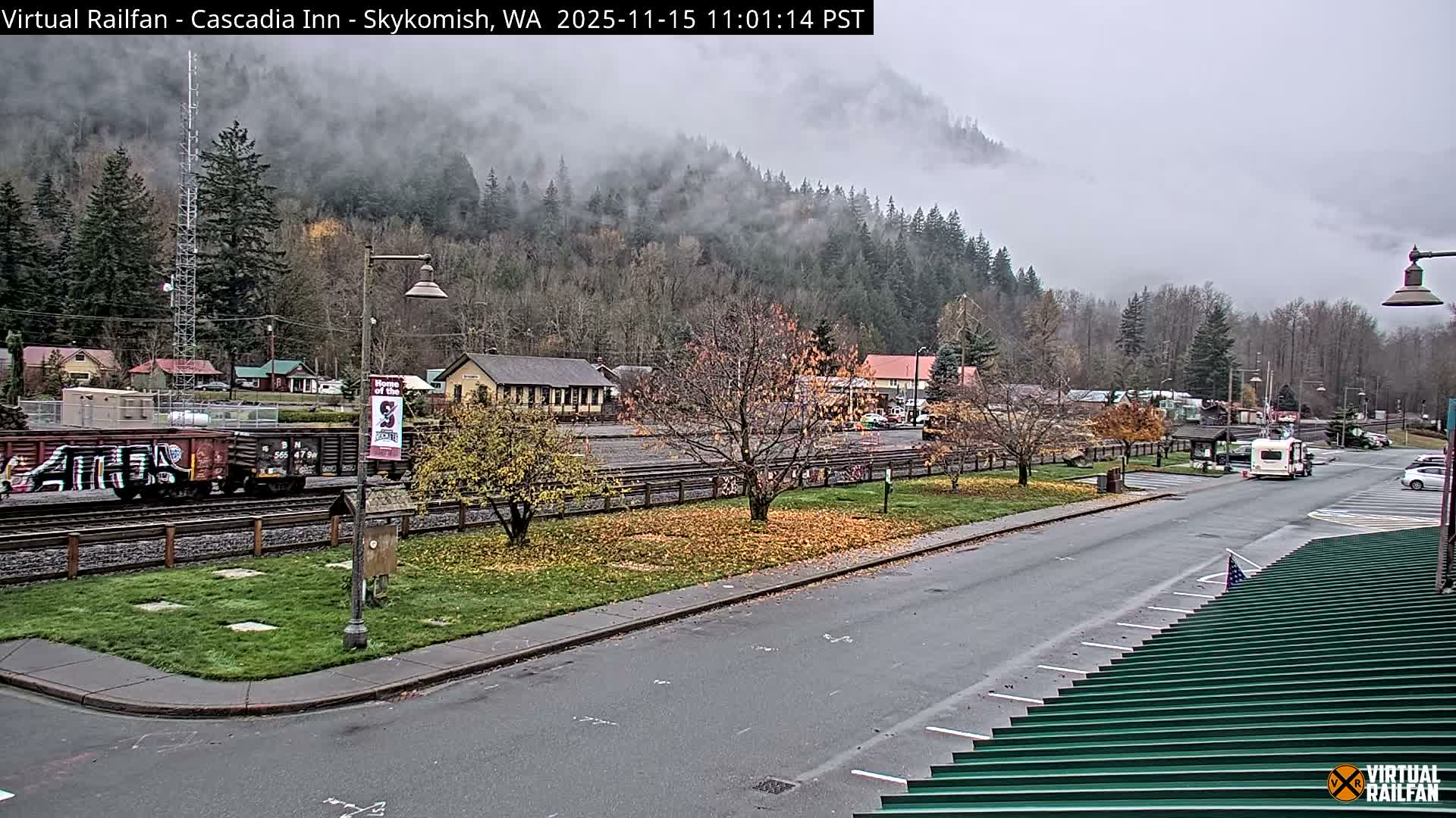 Skykomish Village Railroad Live Cam - Skykomish, King, Washington, USA