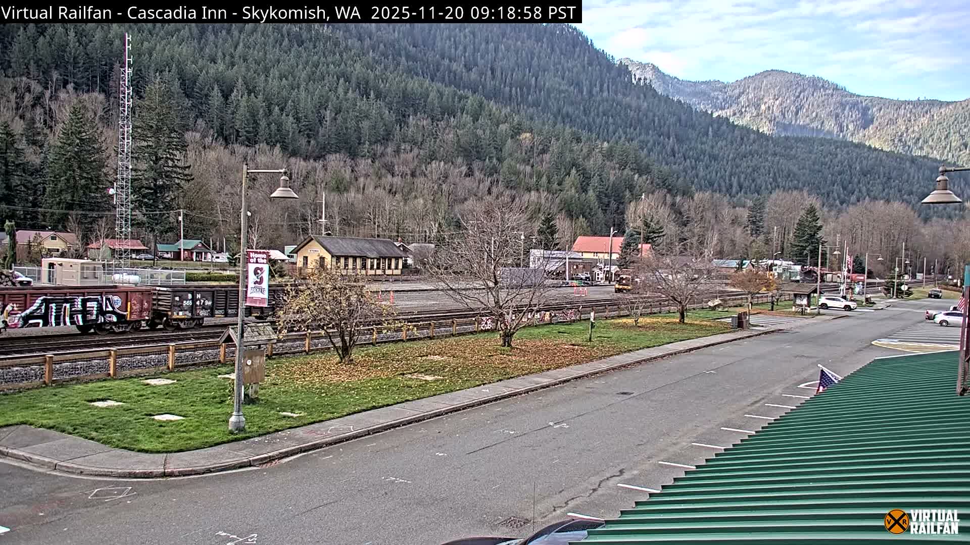 Skykomish Village Railroad Live Cam - Skykomish, King, Washington, USA