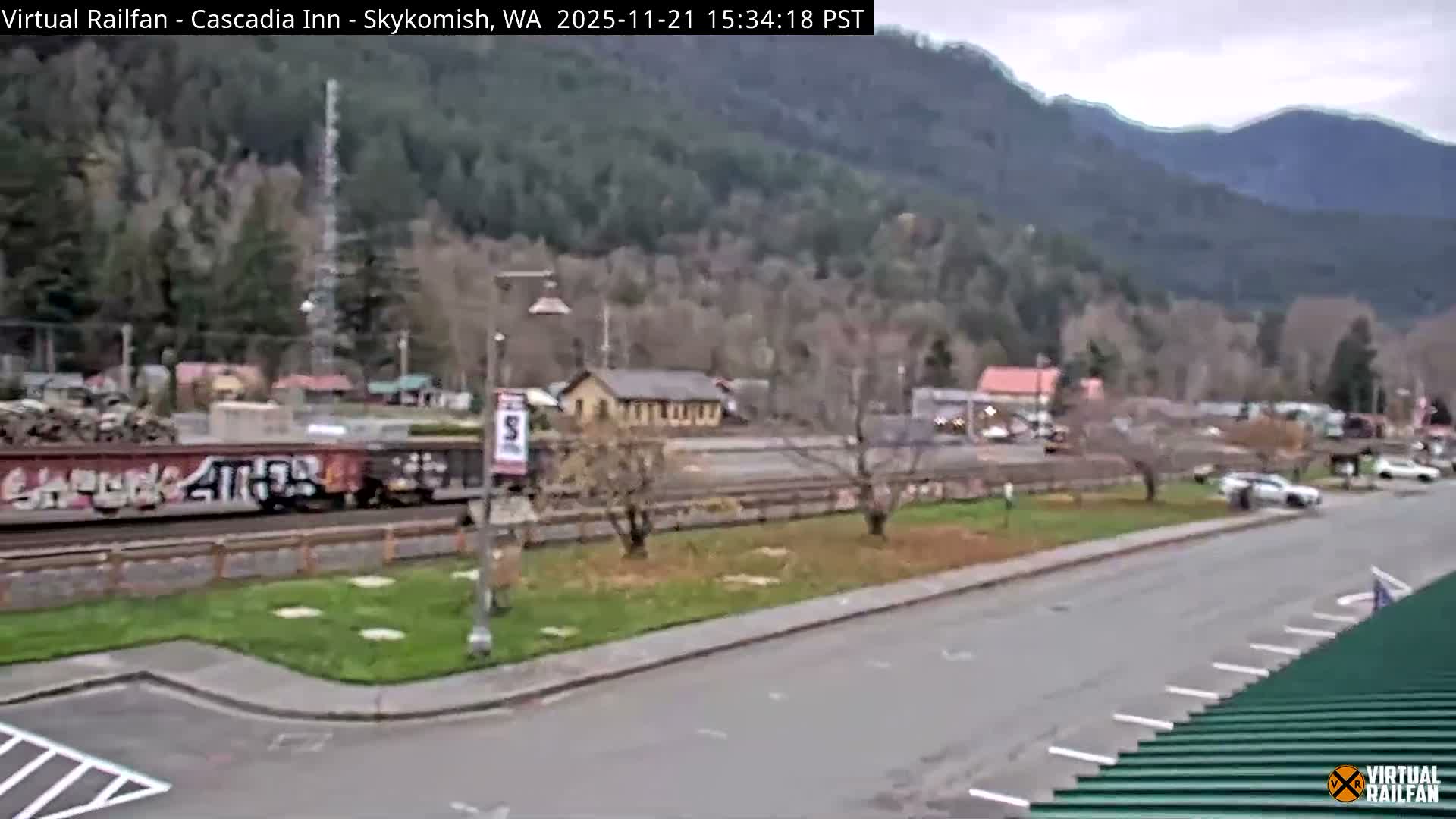 Skykomish Village Railroad Live Cam - Skykomish, King, Washington, USA