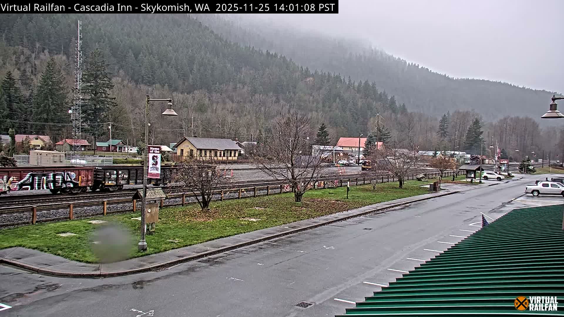 Skykomish Village Railroad Live Cam - Skykomish, King, Washington, USA