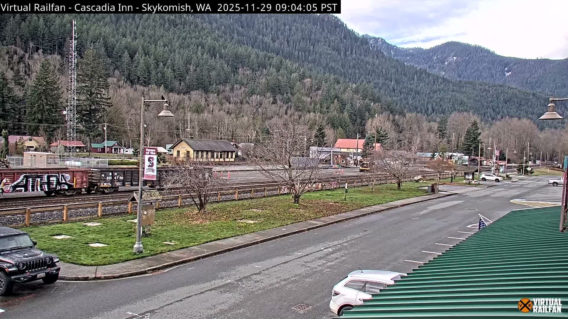 Skykomish Village Railroad Live Cam - Skykomish, King, Washington, USA