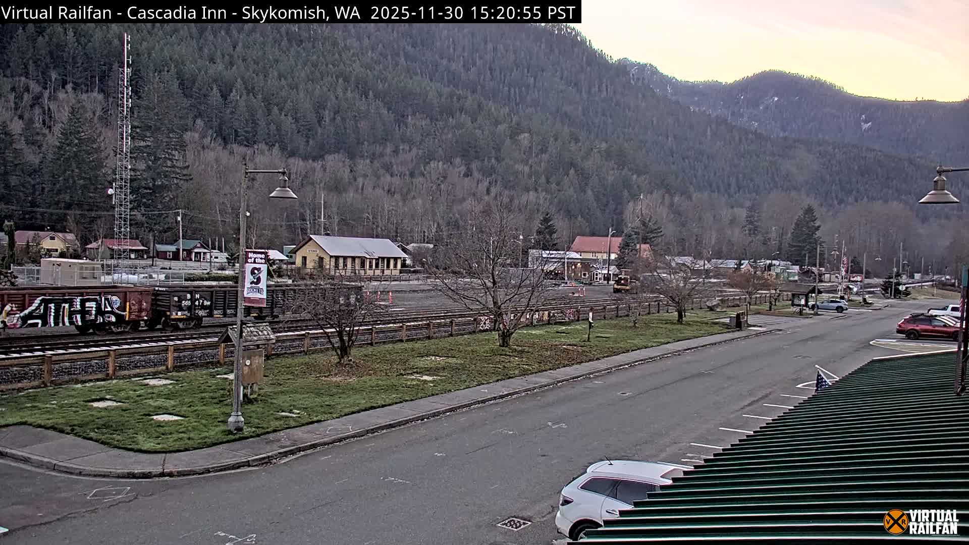 Skykomish Village Railroad Live Cam - Skykomish, King, Washington, USA
