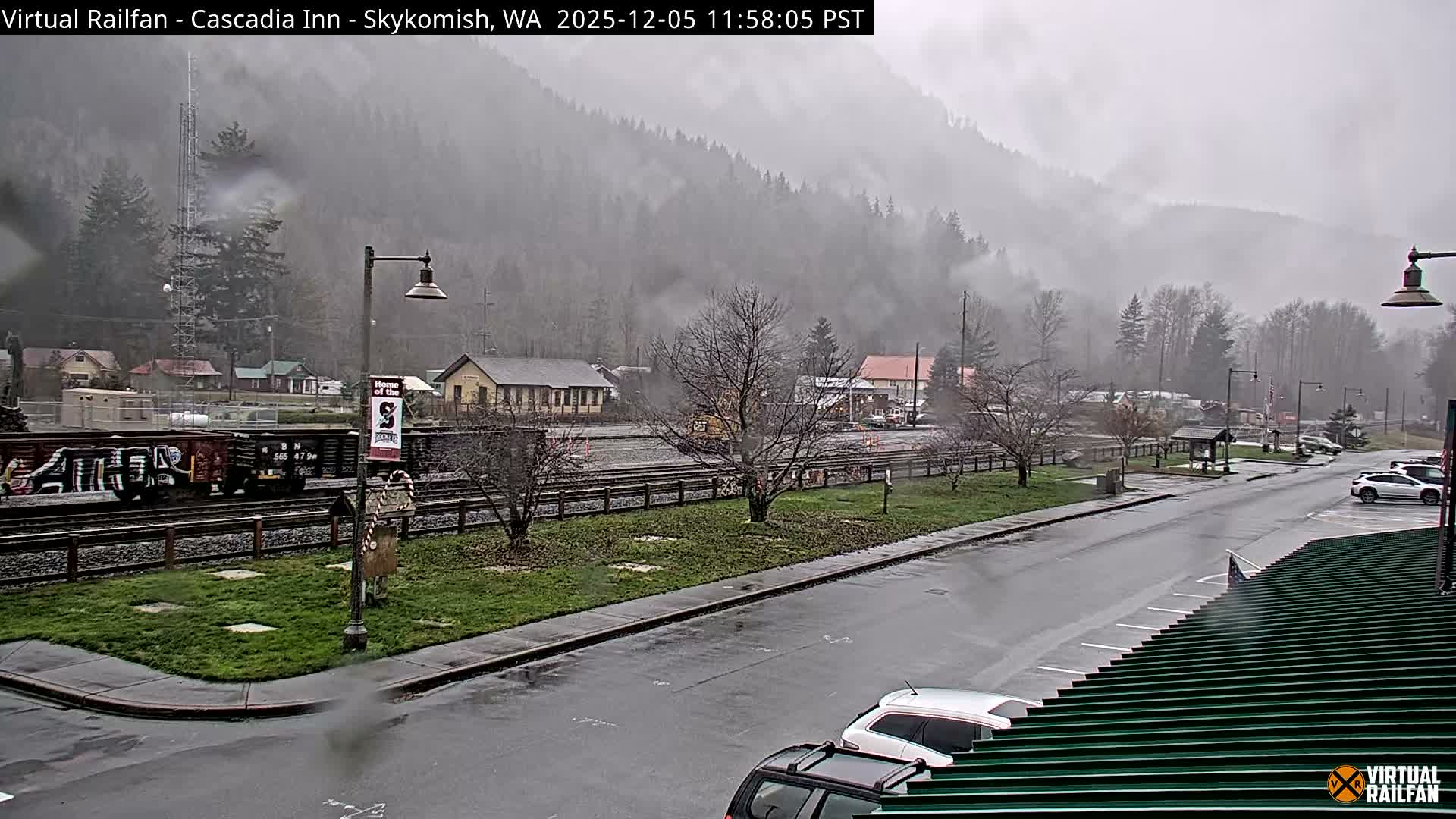 Skykomish Village Railroad Live Cam - Skykomish, King, Washington, USA