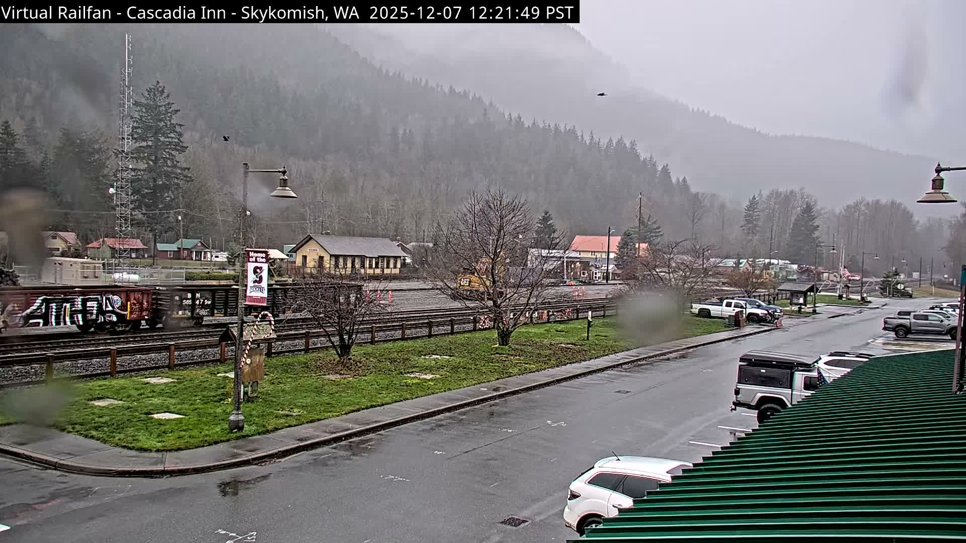 Skykomish Village Railroad Live Cam - Skykomish, King, Washington, USA