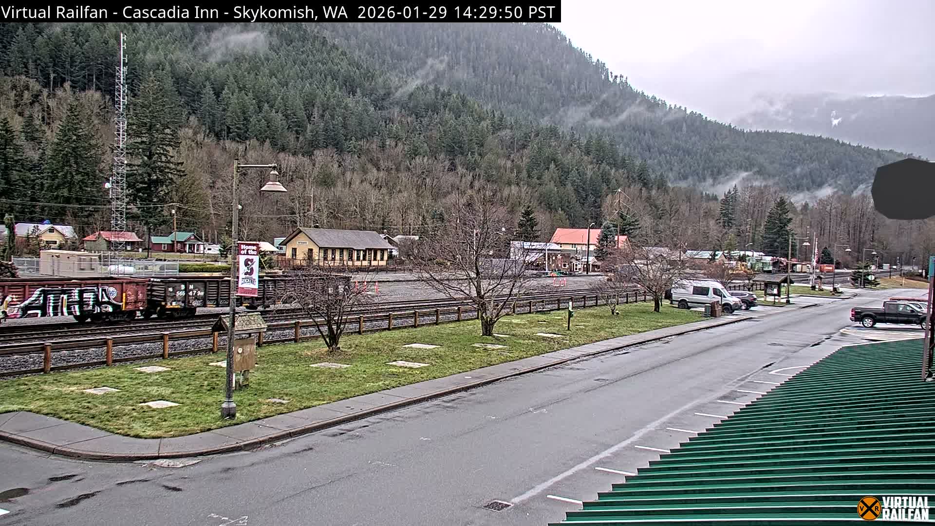 Skykomish Village Railroad Live Cam - Skykomish, King, Washington, USA