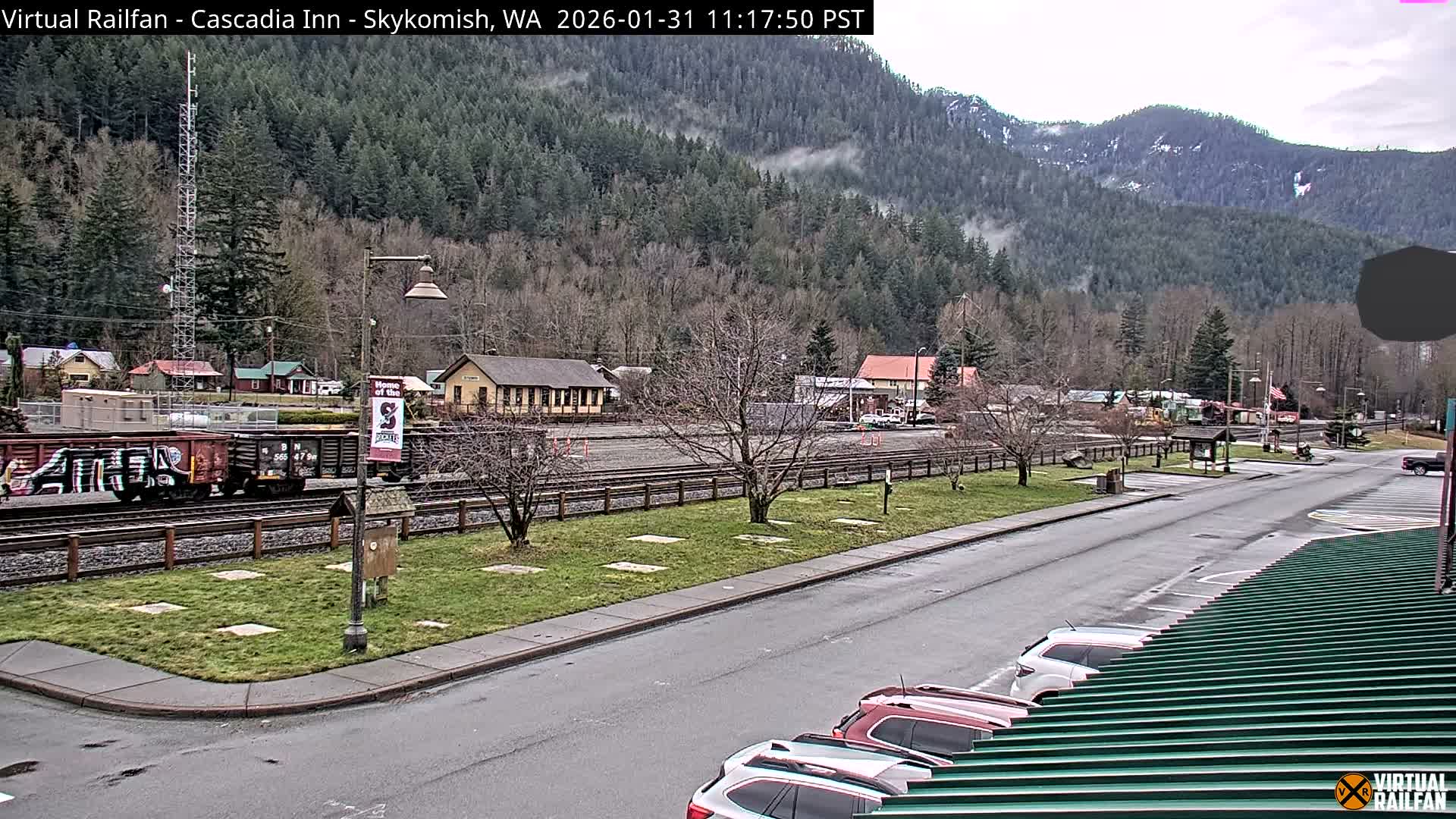 Skykomish Village Railroad Live Cam - Skykomish, King, Washington, USA