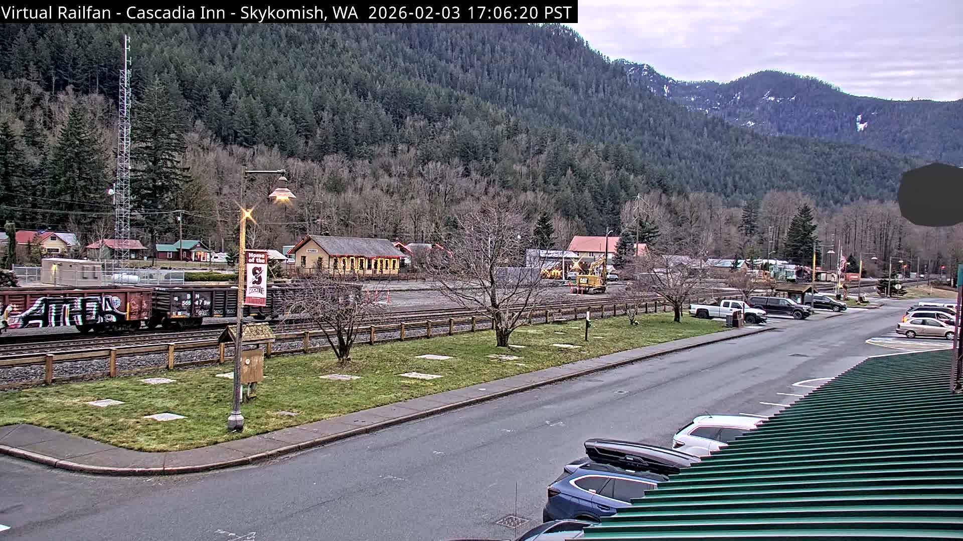 Skykomish Village Railroad Live Cam - Skykomish, King, Washington, USA
