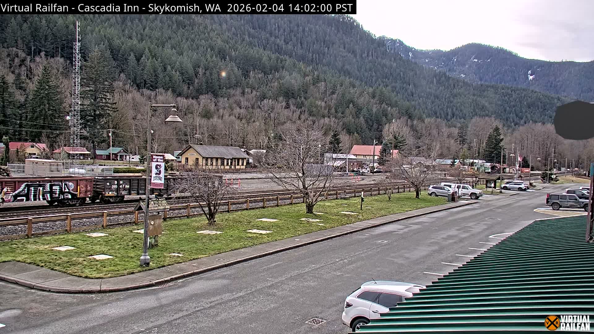 Skykomish Village Railroad Live Cam - Skykomish, King, Washington, USA