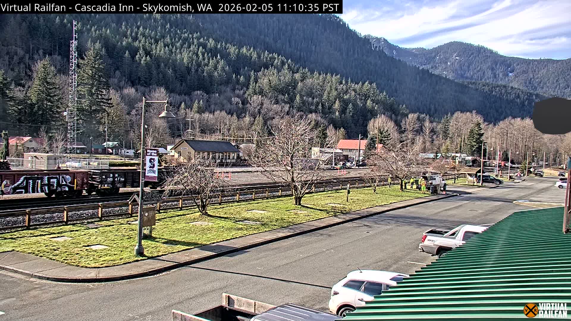 Skykomish Village Railroad Live Cam - Skykomish, King, Washington, USA