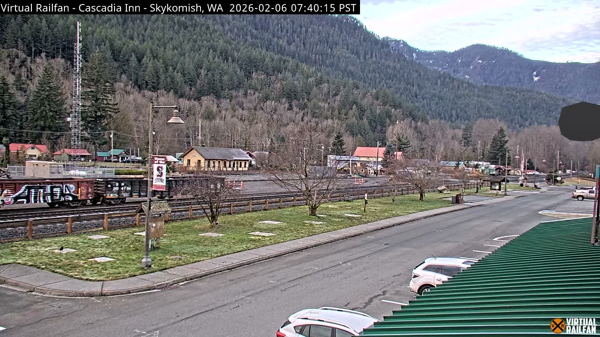 Skykomish Village Railroad Live Cam - Skykomish, King, Washington, USA