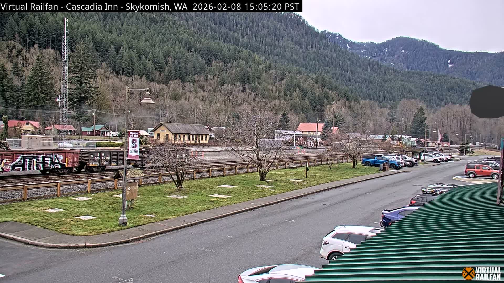 Skykomish Village Railroad Live Cam - Skykomish, King, Washington, USA