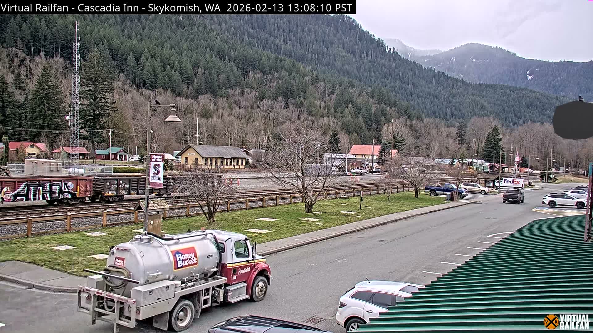 Skykomish Village Railroad Live Cam - Skykomish, King, Washington, USA