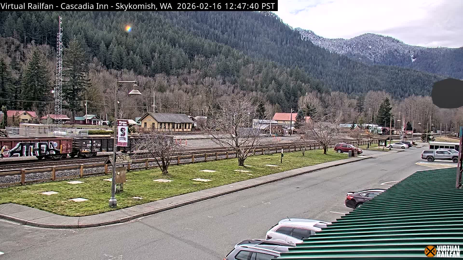 Skykomish Village Railroad Live Cam - Skykomish, King, Washington, USA