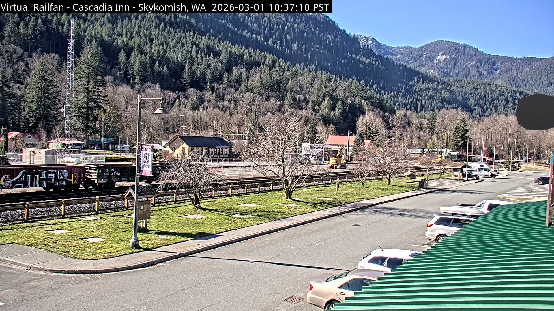 Skykomish Village Railroad Live Cam - Skykomish, King, Washington, USA
