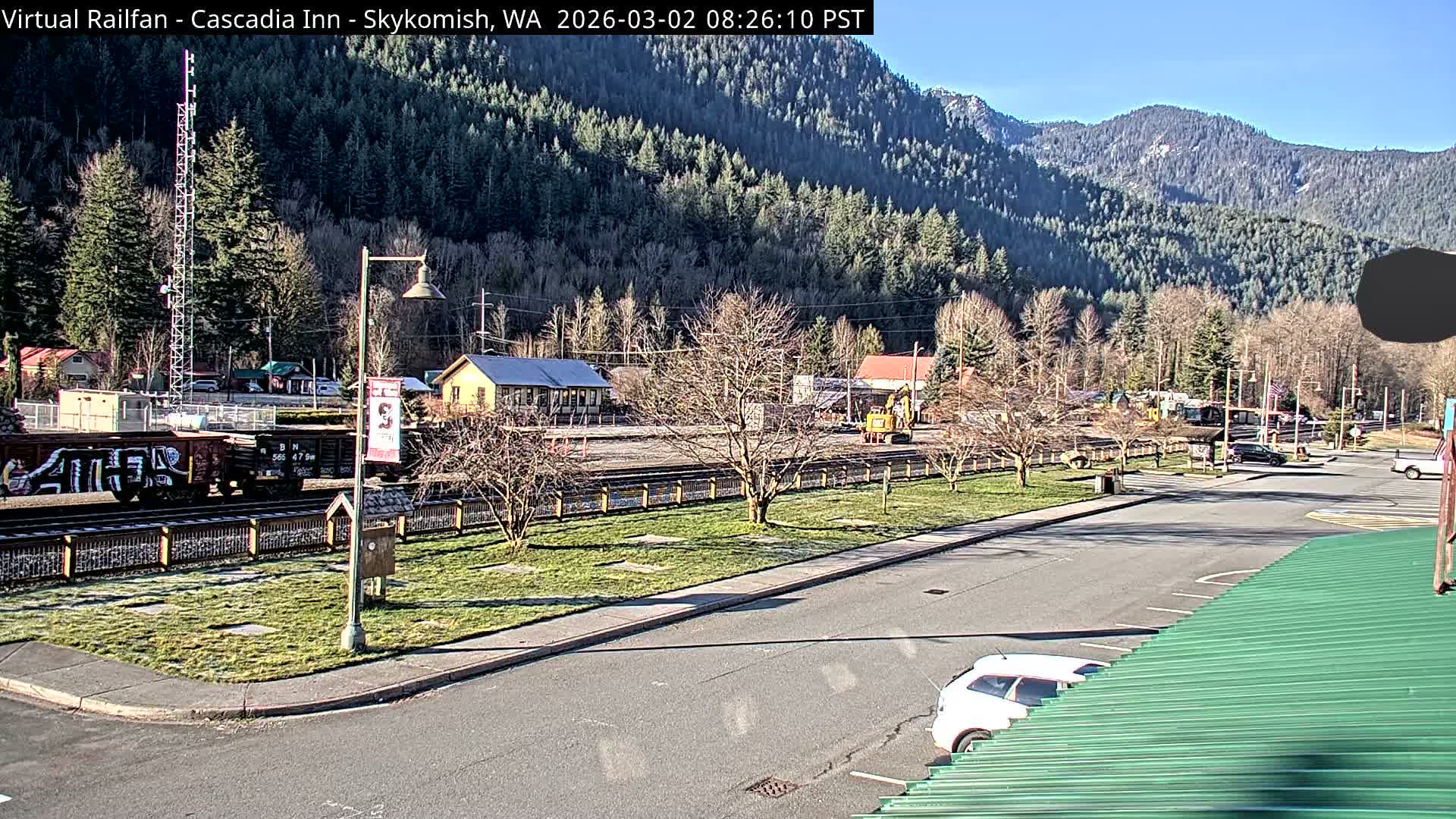 Skykomish Village Railroad Live Cam - Skykomish, King, Washington, USA