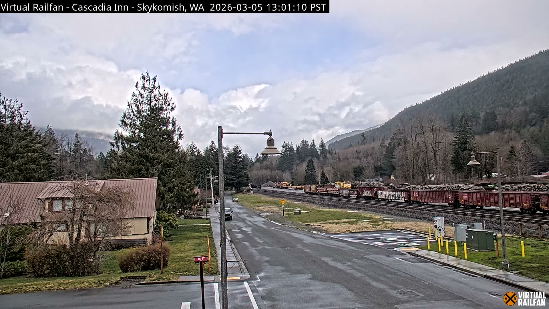 Skykomish Village Railroad Live Cam - Skykomish, King, Washington, USA