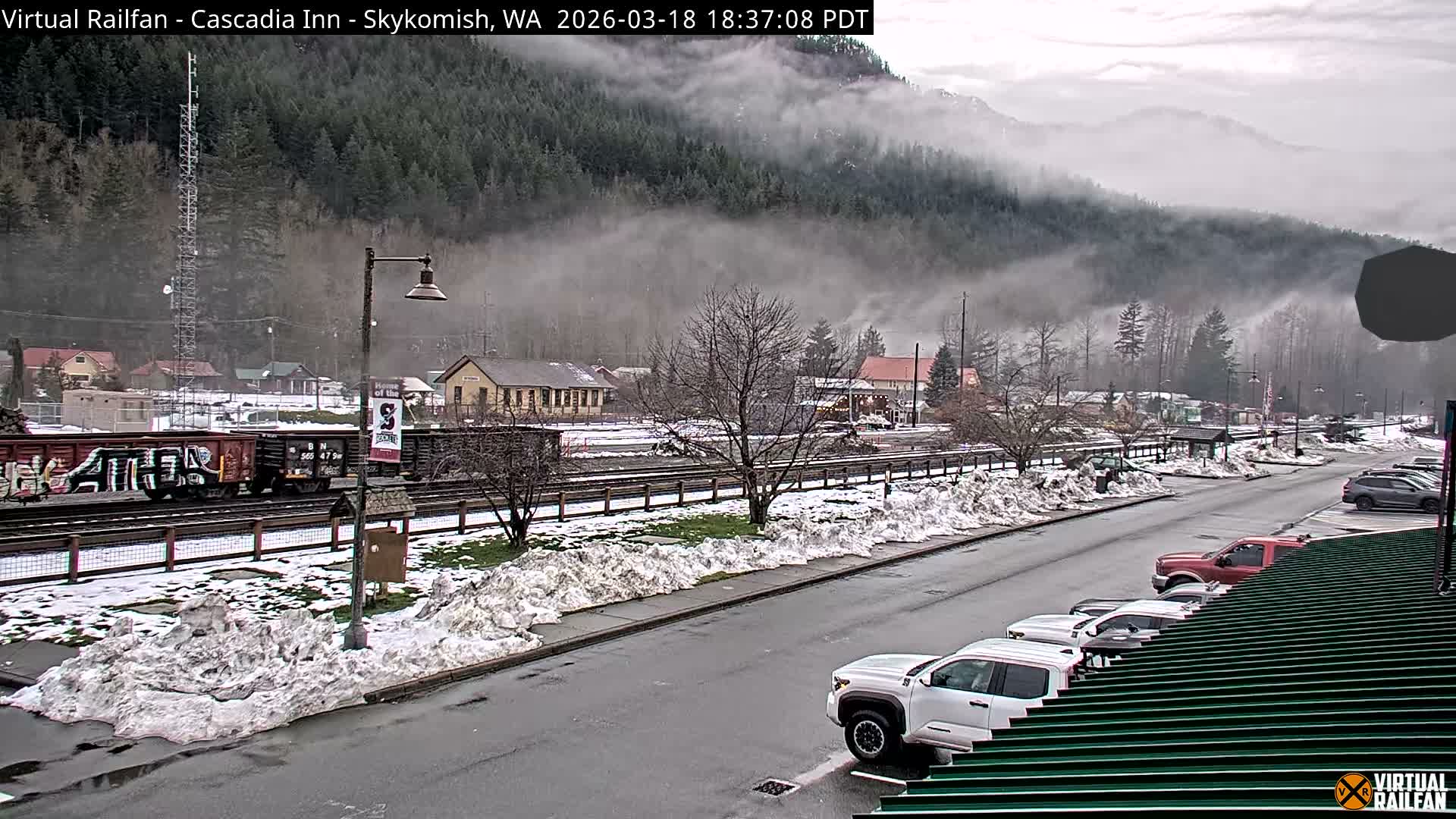 Skykomish Village Railroad Live Cam - Skykomish, King, Washington, USA