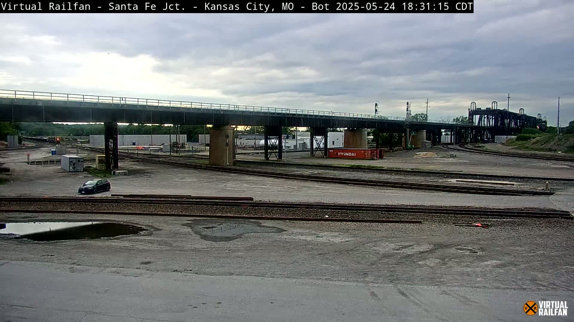 Kansas City Santa Fe Railway Junction Live Cam - Kansas City, Jackson, Missouri, USA 