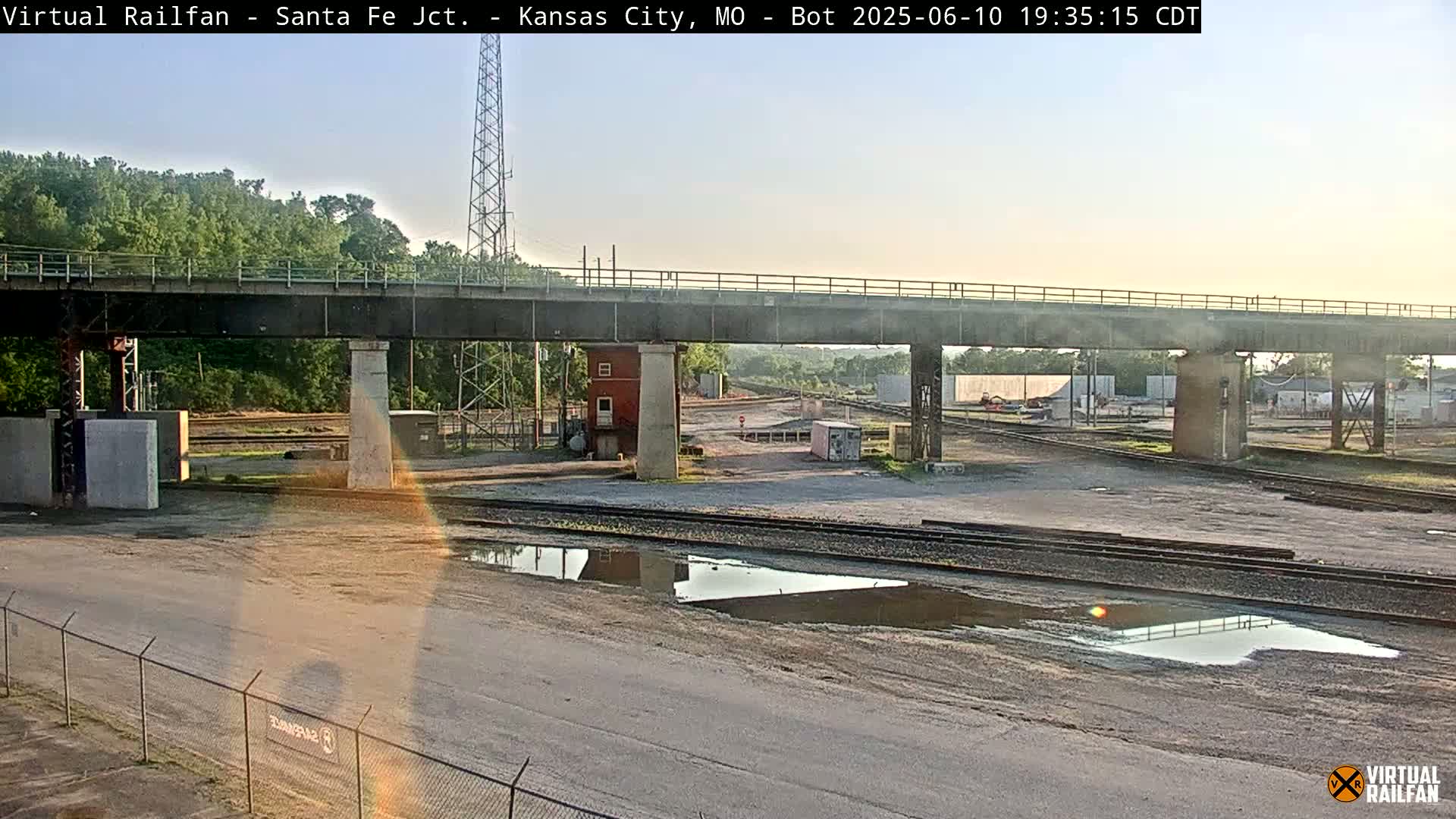 Kansas City Santa Fe Railway Junction Live Cam - Kansas City, Jackson, Missouri, USA 