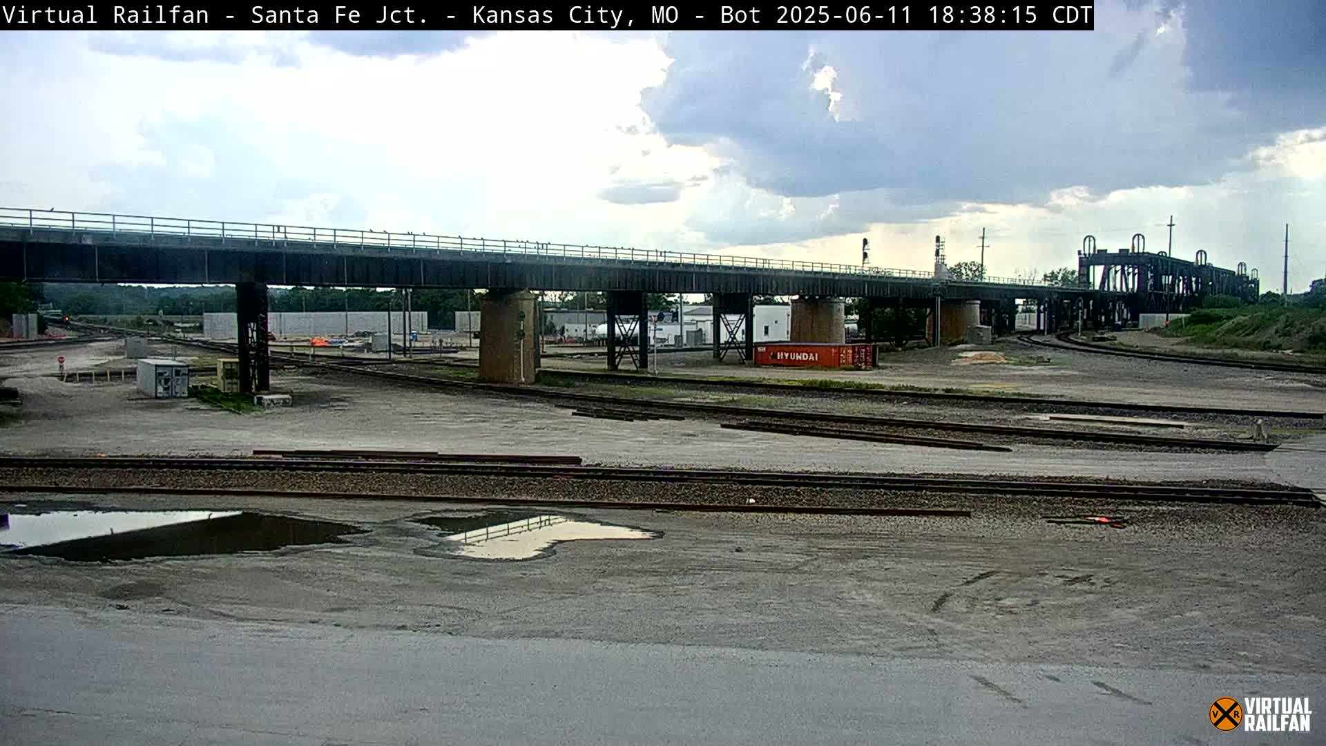 Kansas City Santa Fe Railway Junction Live Cam - Kansas City, Jackson, Missouri, USA 