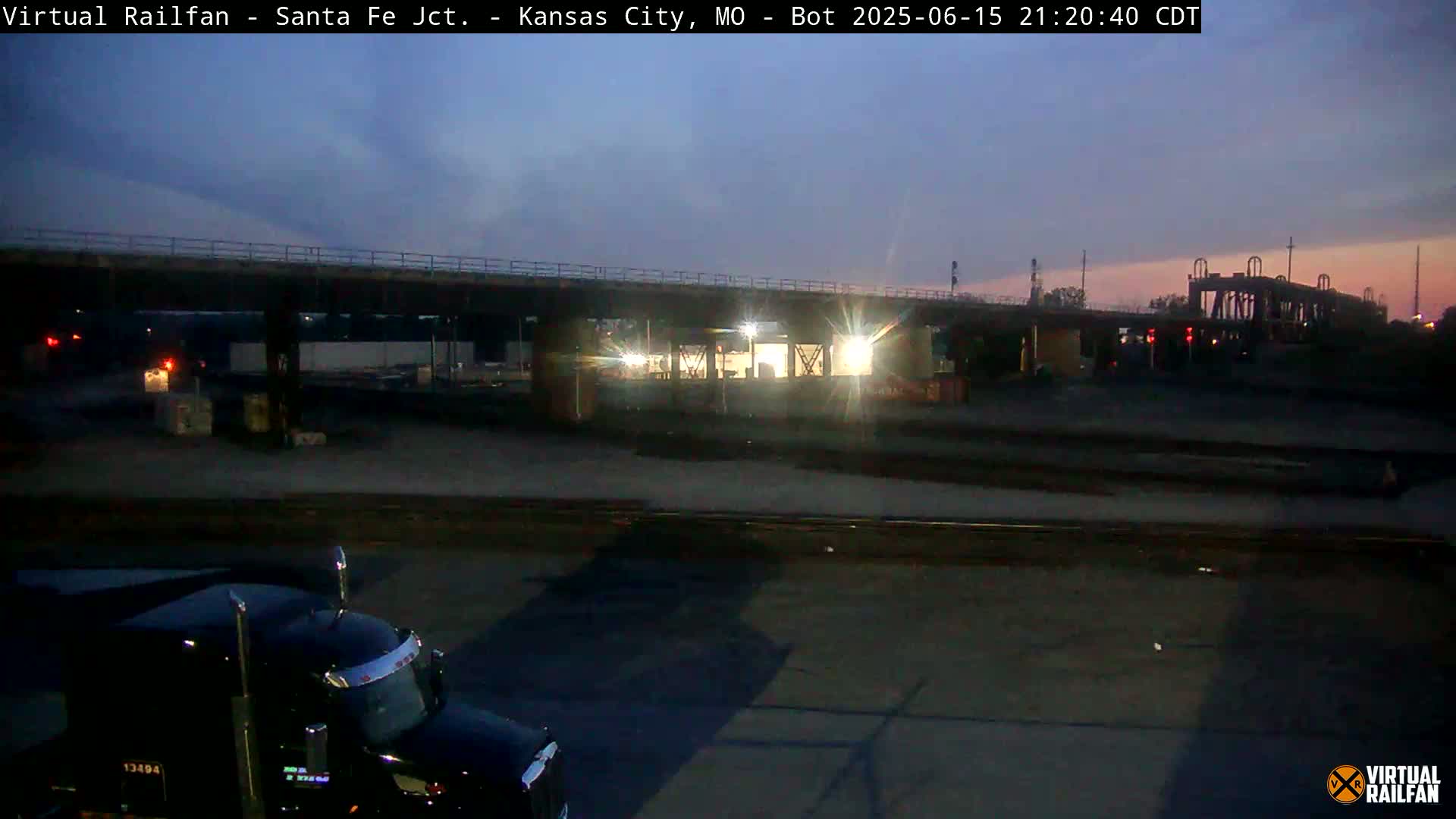 Kansas City Santa Fe Railway Junction Live Cam - Kansas City, Jackson, Missouri, USA 