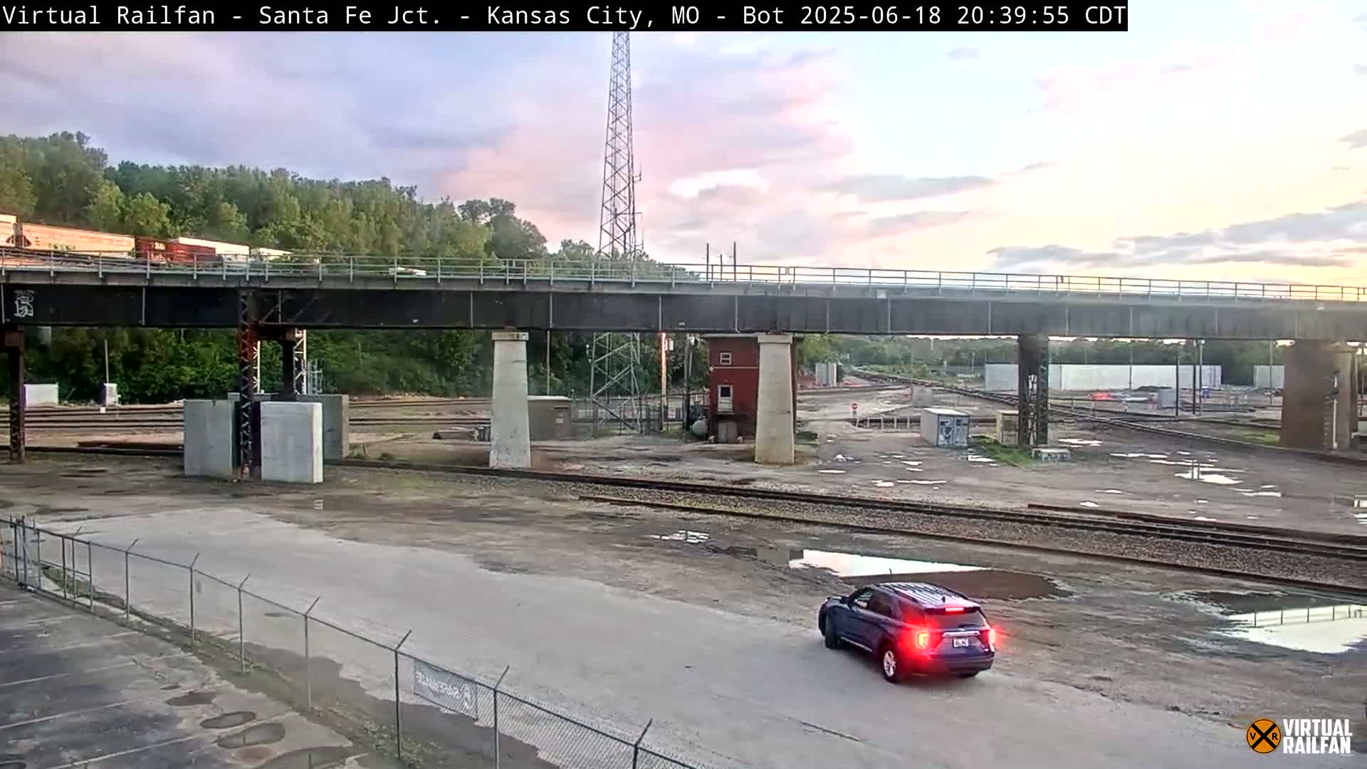 Kansas City Santa Fe Railway Junction Live Cam - Kansas City, Jackson, Missouri, USA 