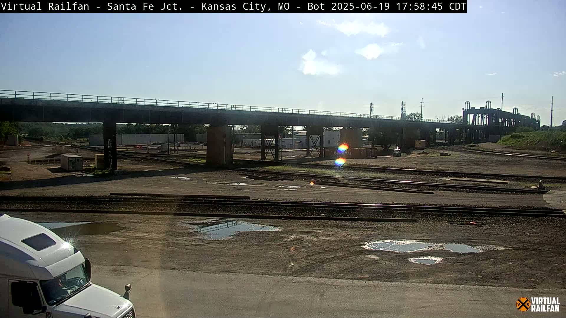 Kansas City Santa Fe Railway Junction Live Cam - Kansas City, Jackson, Missouri, USA 