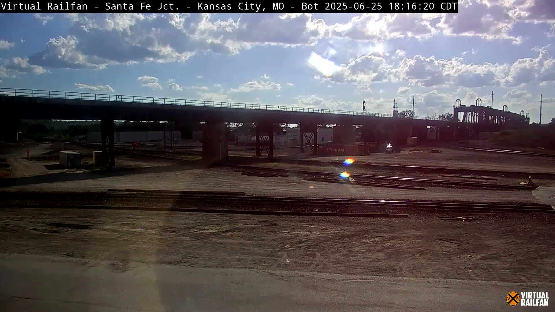 Kansas City Santa Fe Railway Junction Live Cam - Kansas City, Jackson, Missouri, USA 