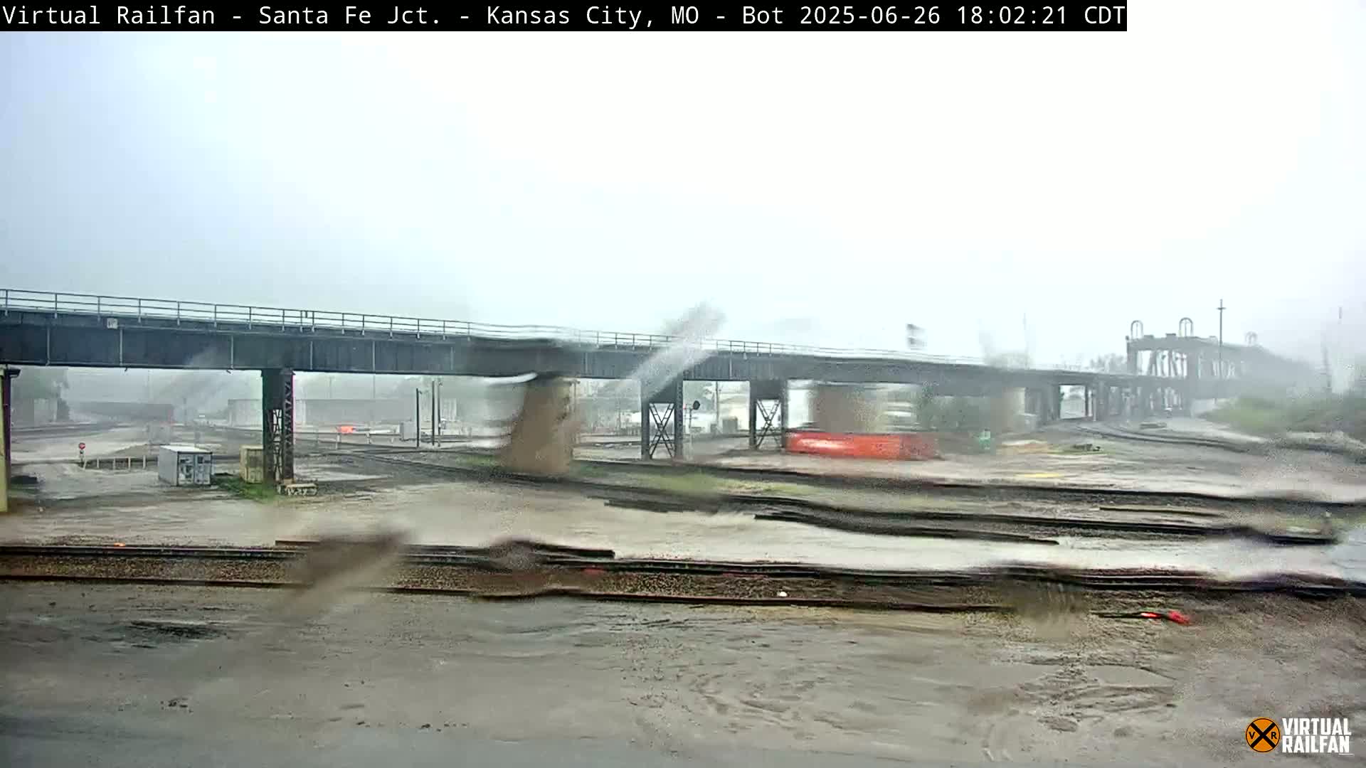 Kansas City Santa Fe Railway Junction Live Cam - Kansas City, Jackson, Missouri, USA 