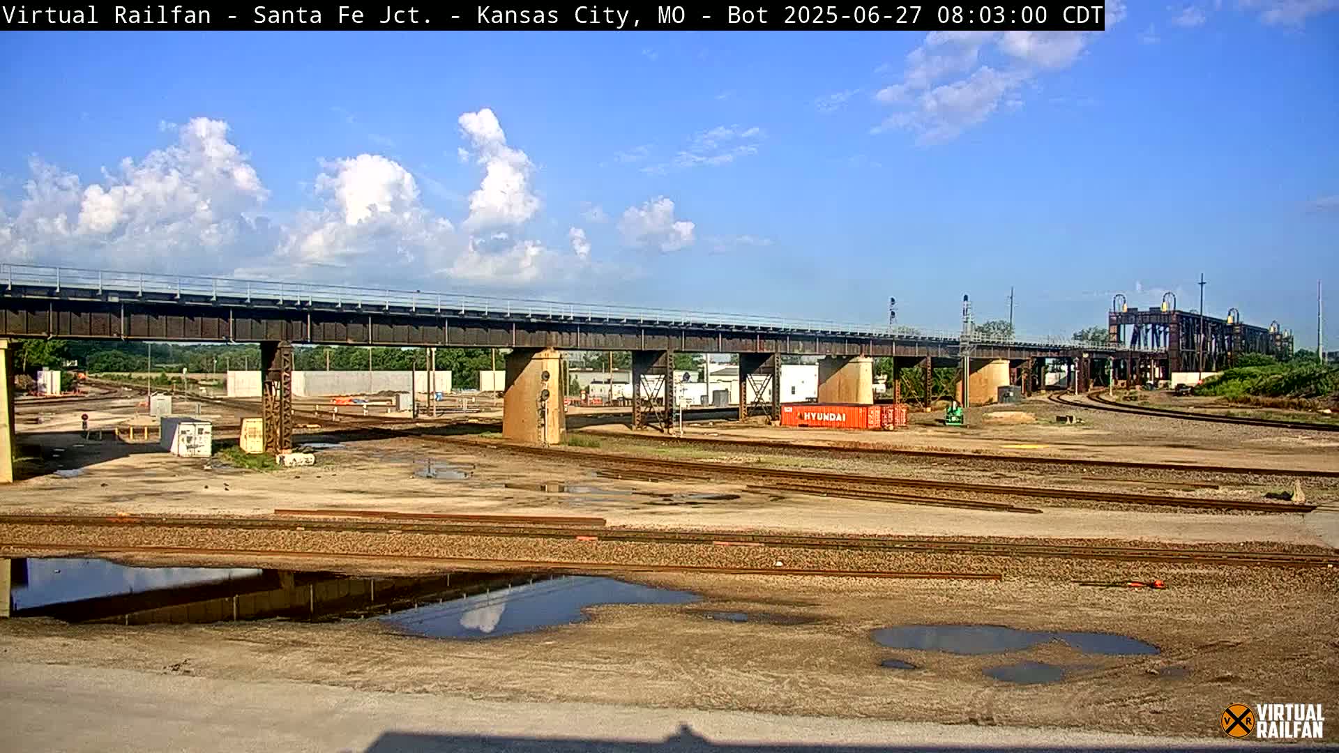 Kansas City Santa Fe Railway Junction Live Cam - Kansas City, Jackson, Missouri, USA 