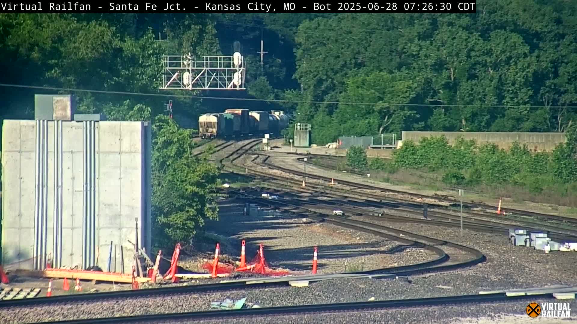 Kansas City Santa Fe Railway Junction Live Cam - Kansas City, Jackson, Missouri, USA 