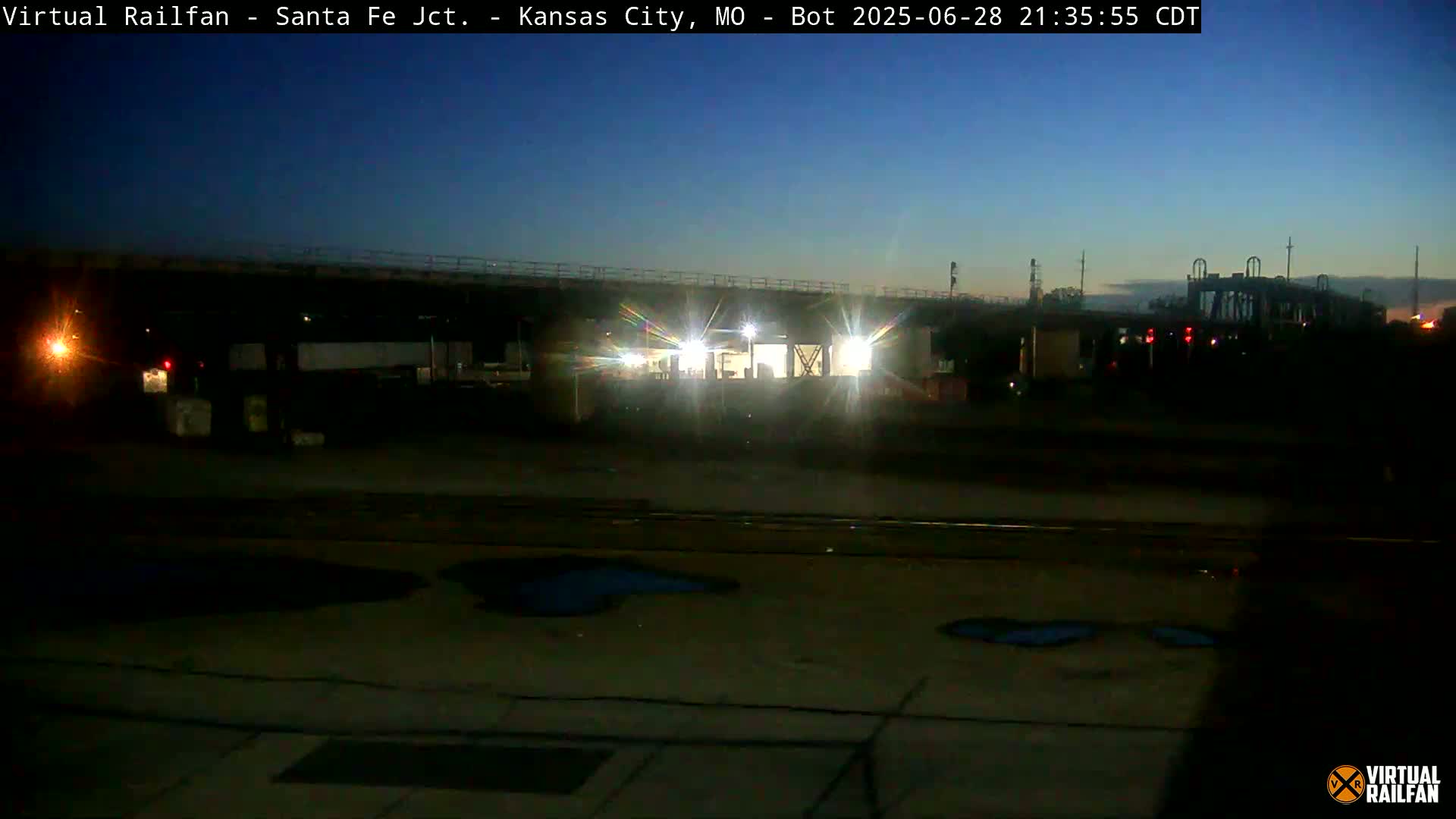 Kansas City Santa Fe Railway Junction Live Cam - Kansas City, Jackson, Missouri, USA 