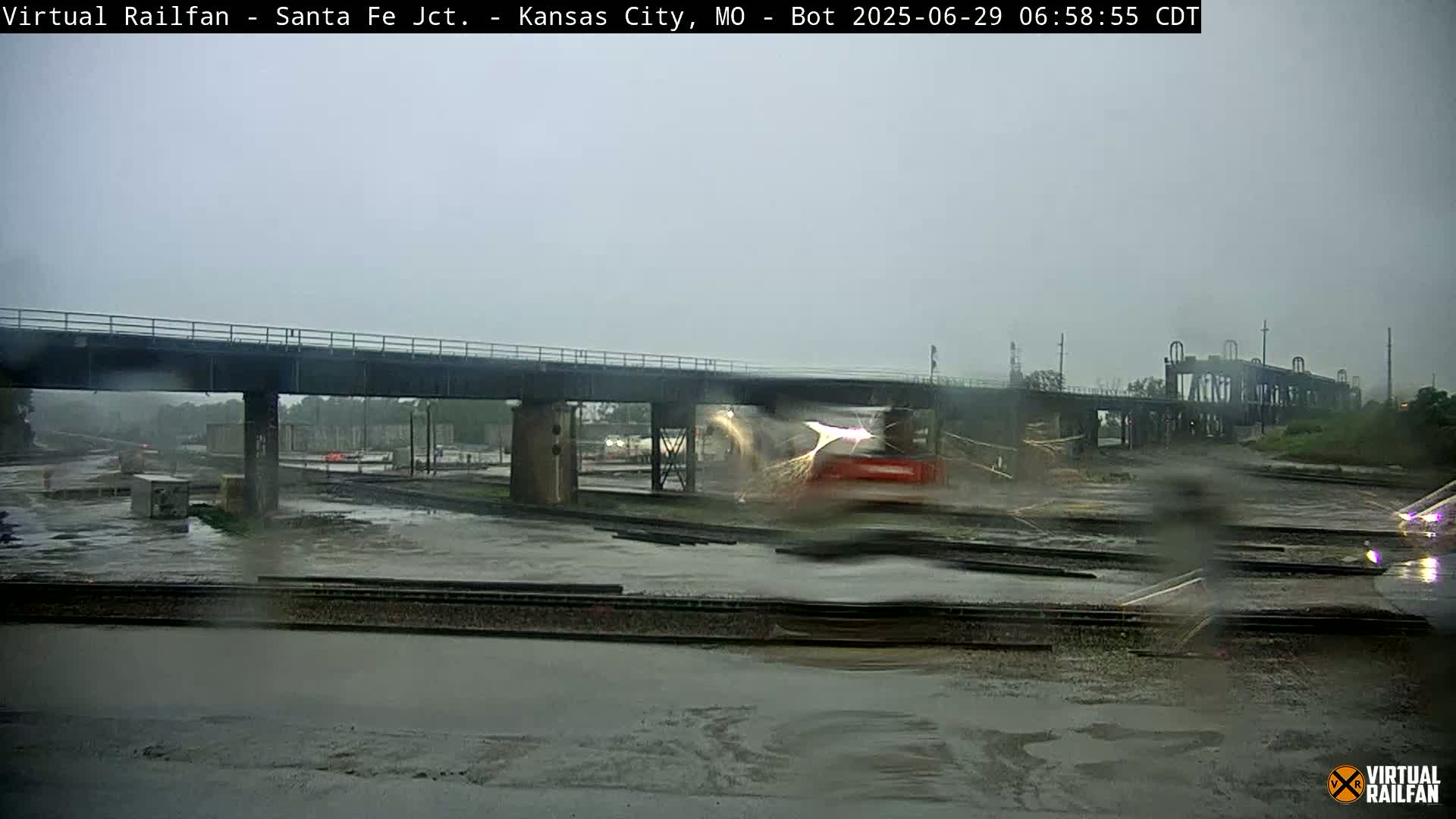 Kansas City Santa Fe Railway Junction Live Cam - Kansas City, Jackson, Missouri, USA 