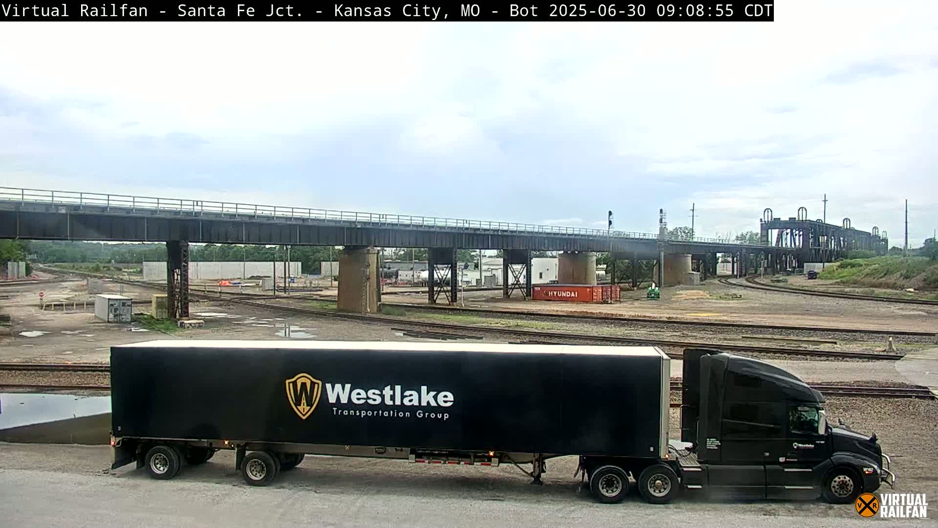 Kansas City Santa Fe Railway Junction Live Cam - Kansas City, Jackson, Missouri, USA 